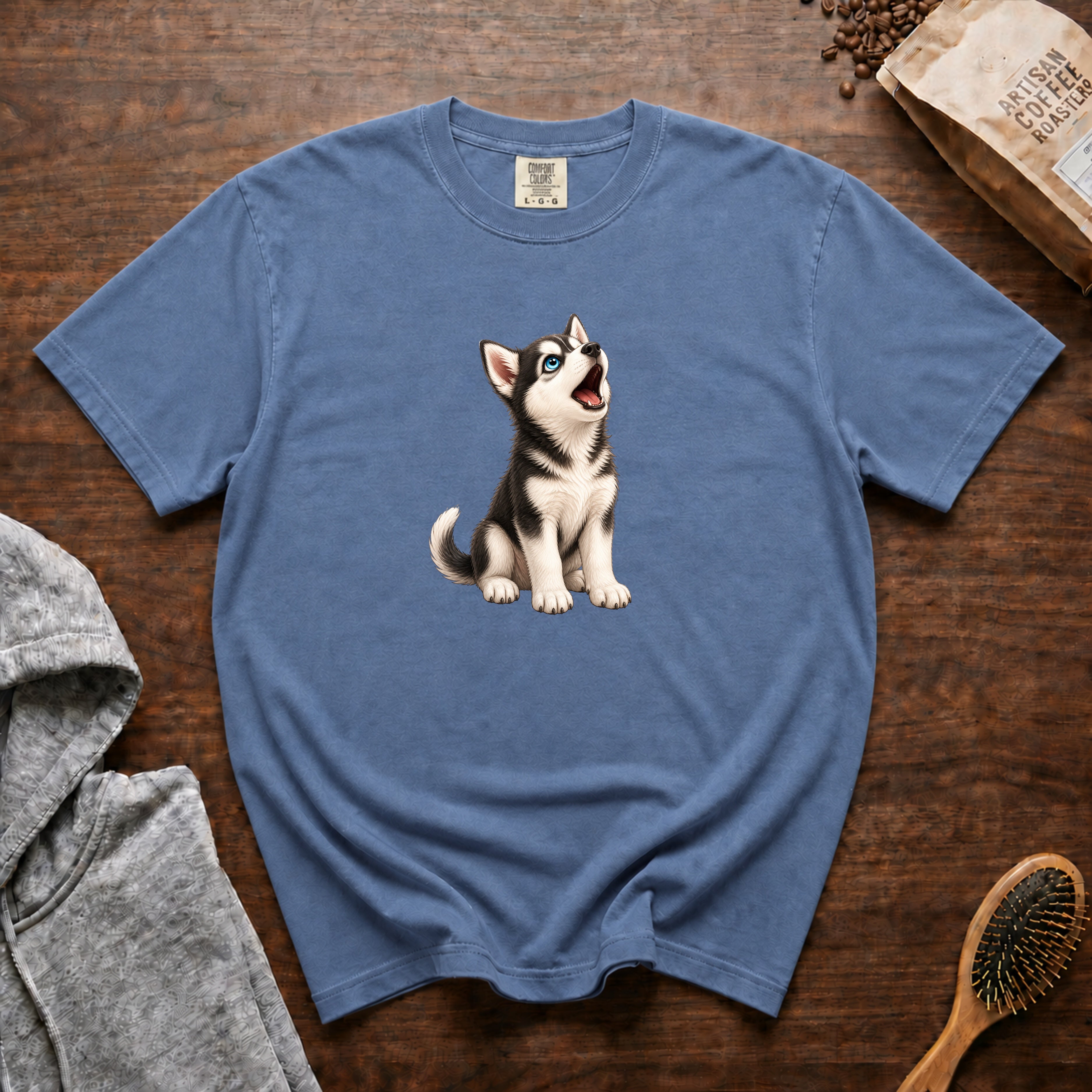 Husky Song T-Shirt — Blue Jean