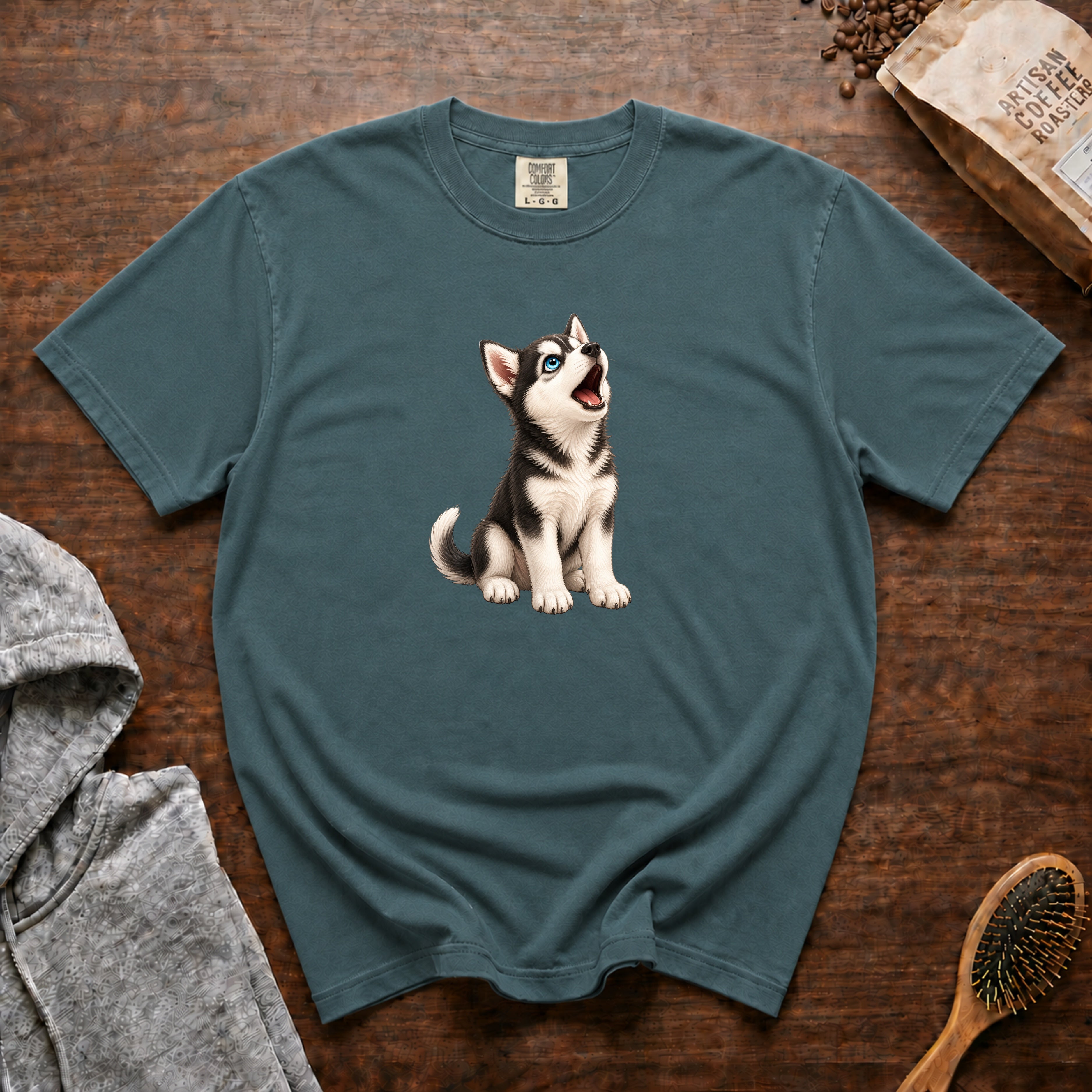 Husky Song T-Shirt — Blue Spruce