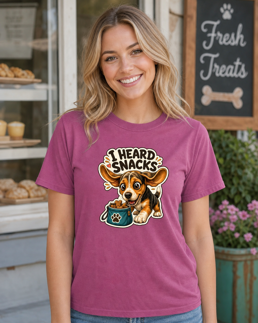 I Heard Snacks T-Shirt | Funny Dog Lover Tee