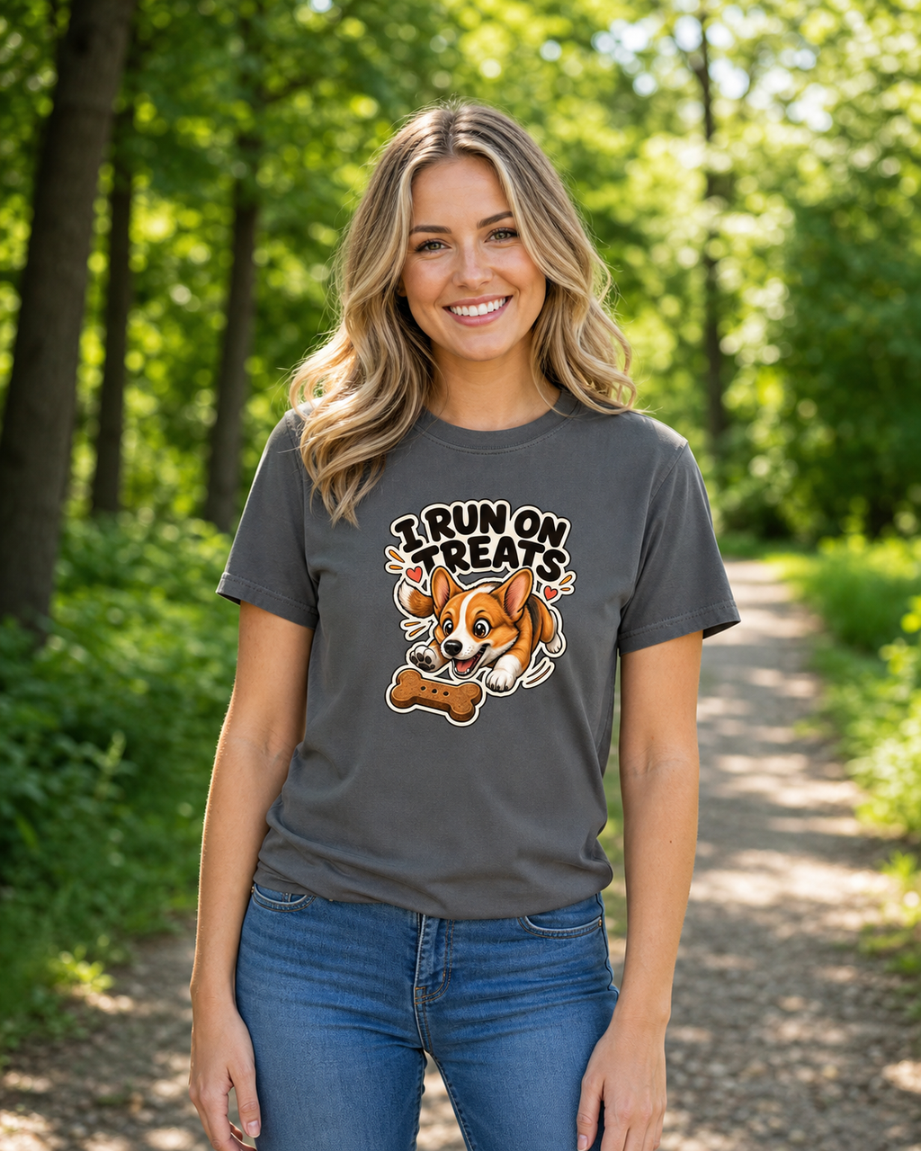 I Run On Treats T-Shirt | Funny Dog Lover Tee