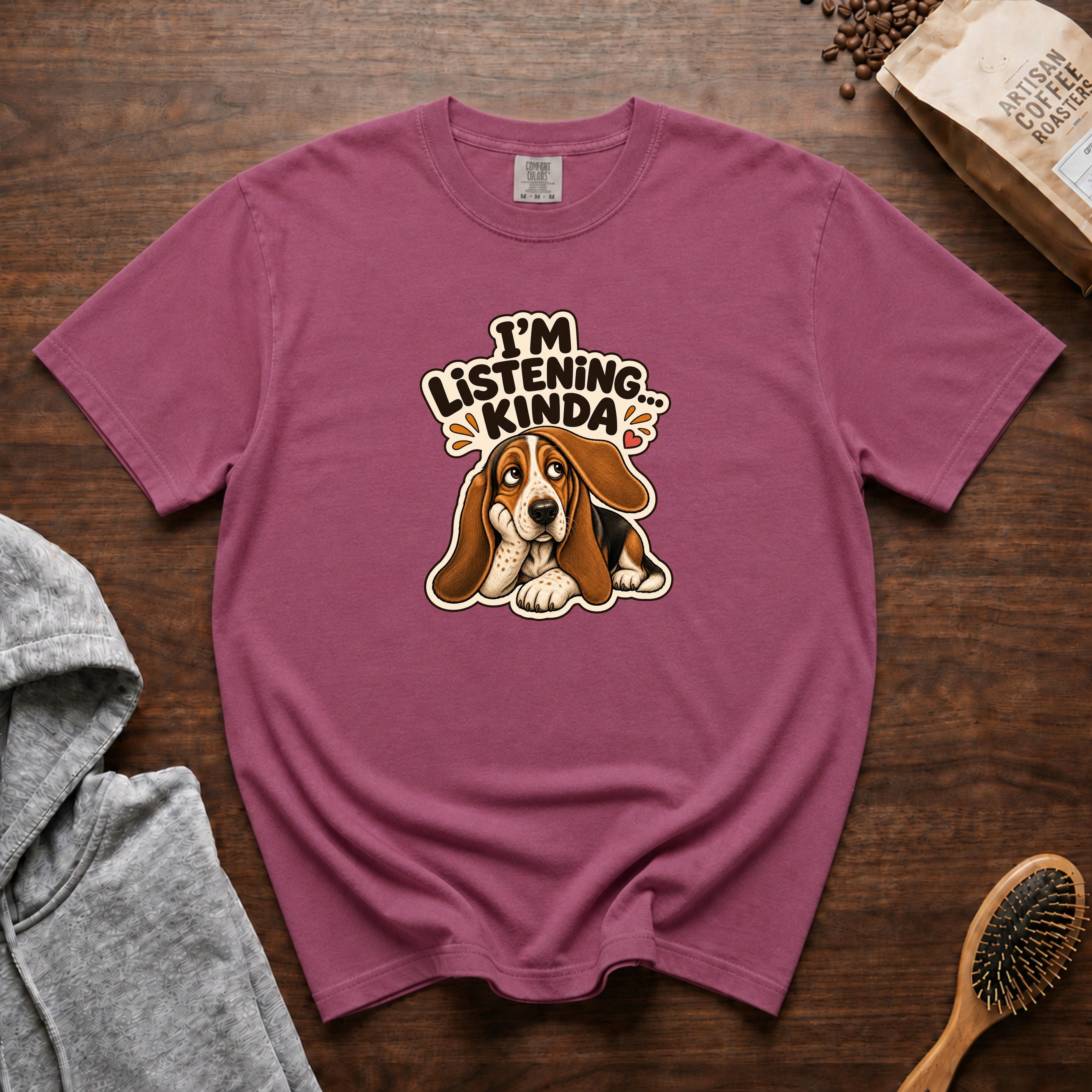 I'M Listening...Kinda T-Shirt — Berry