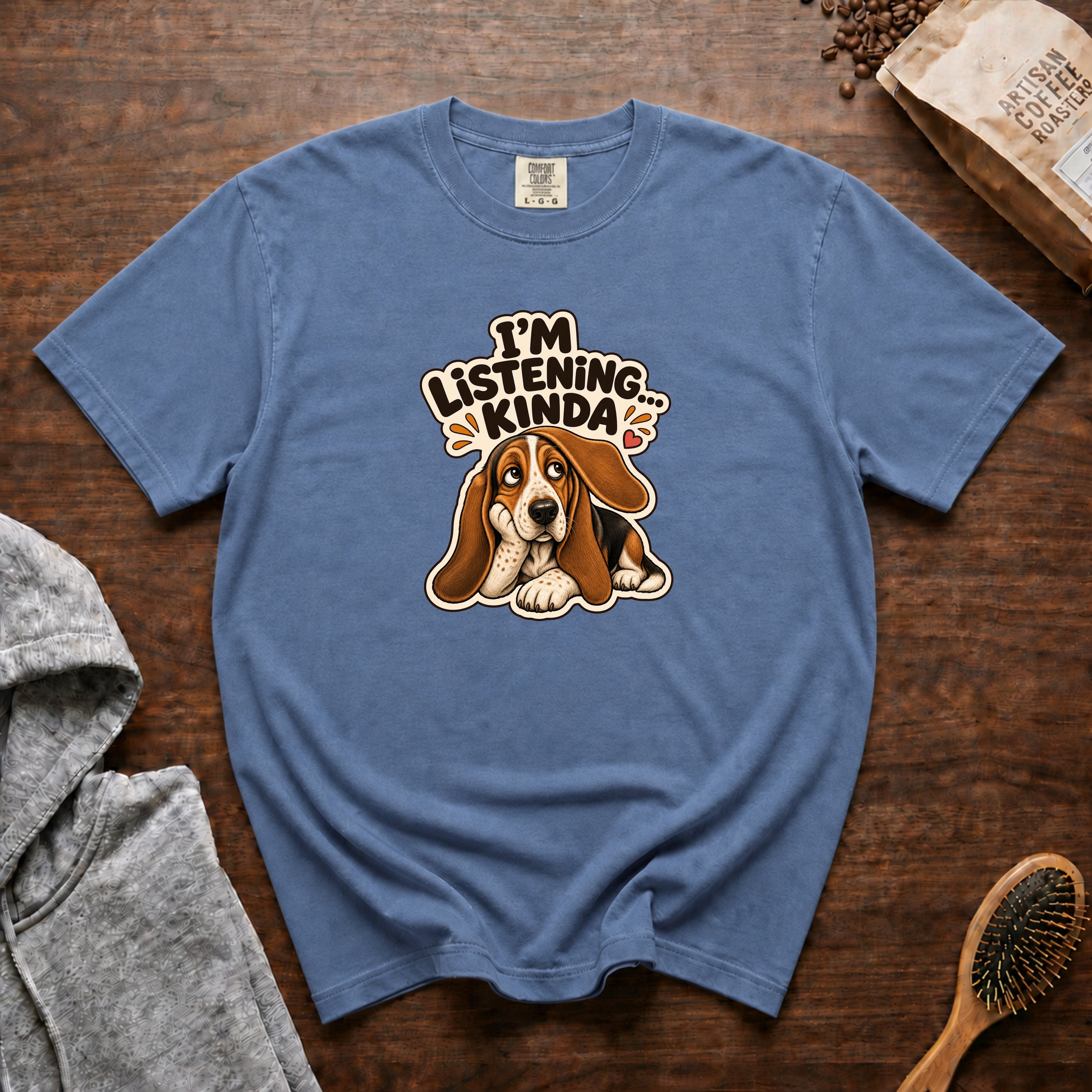I'M Listening...Kinda T-Shirt — Blue Jean