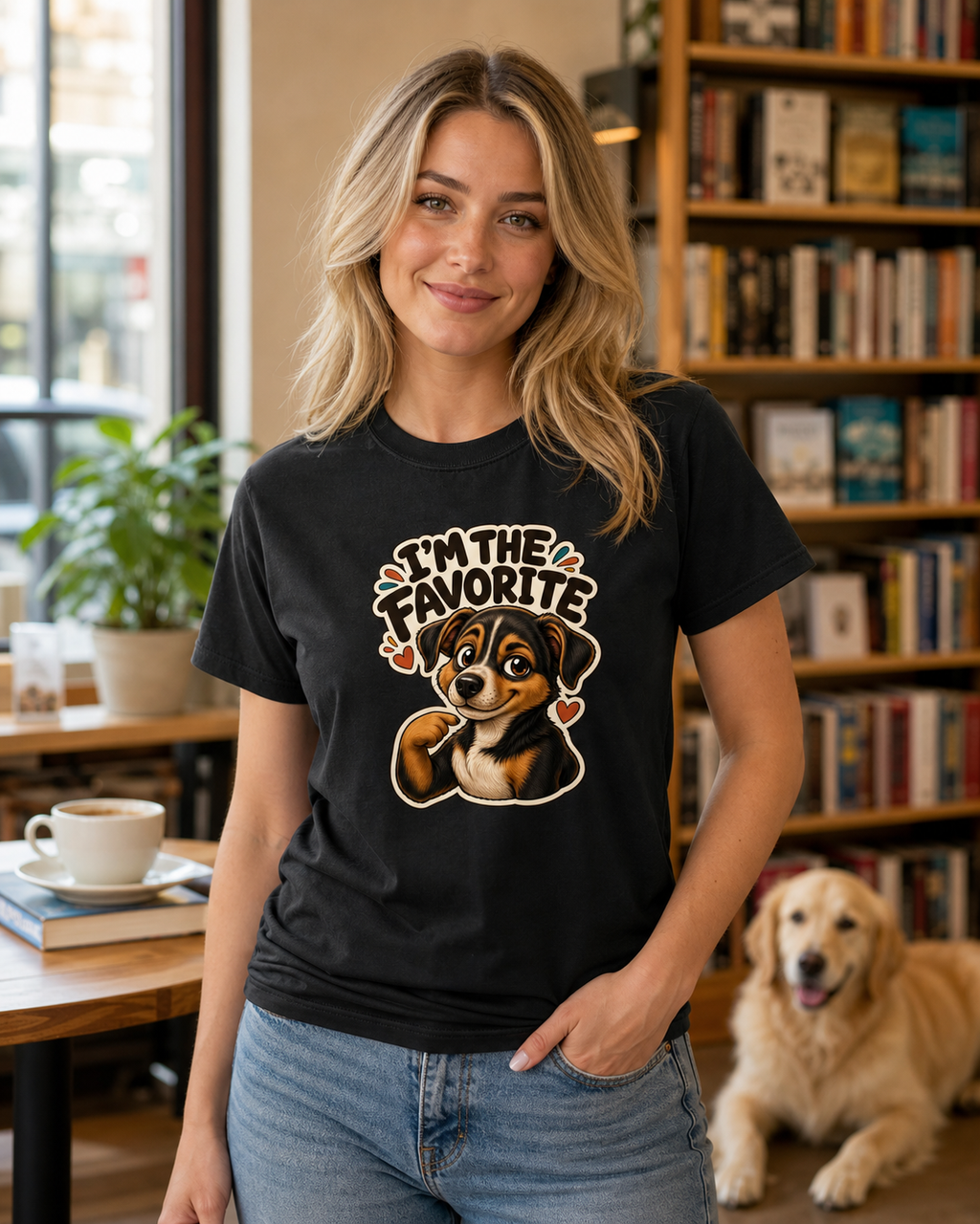 I'm The Favorite T-Shirt | Funny Dog Lover Tee