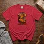 I'Ve Got Coffee And Attitude T-Shirt — Crimson