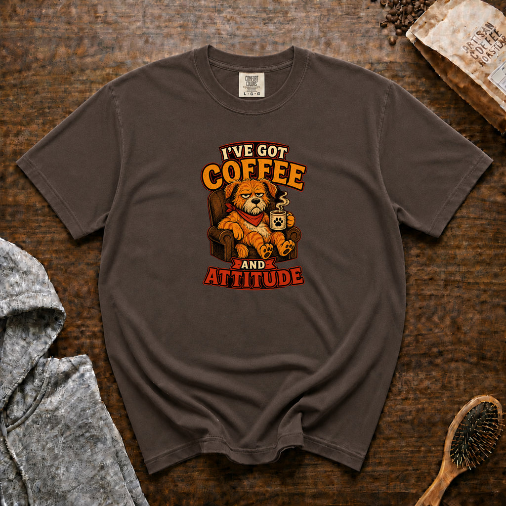 I'Ve Got Coffee And Attitude T-Shirt — Espresso