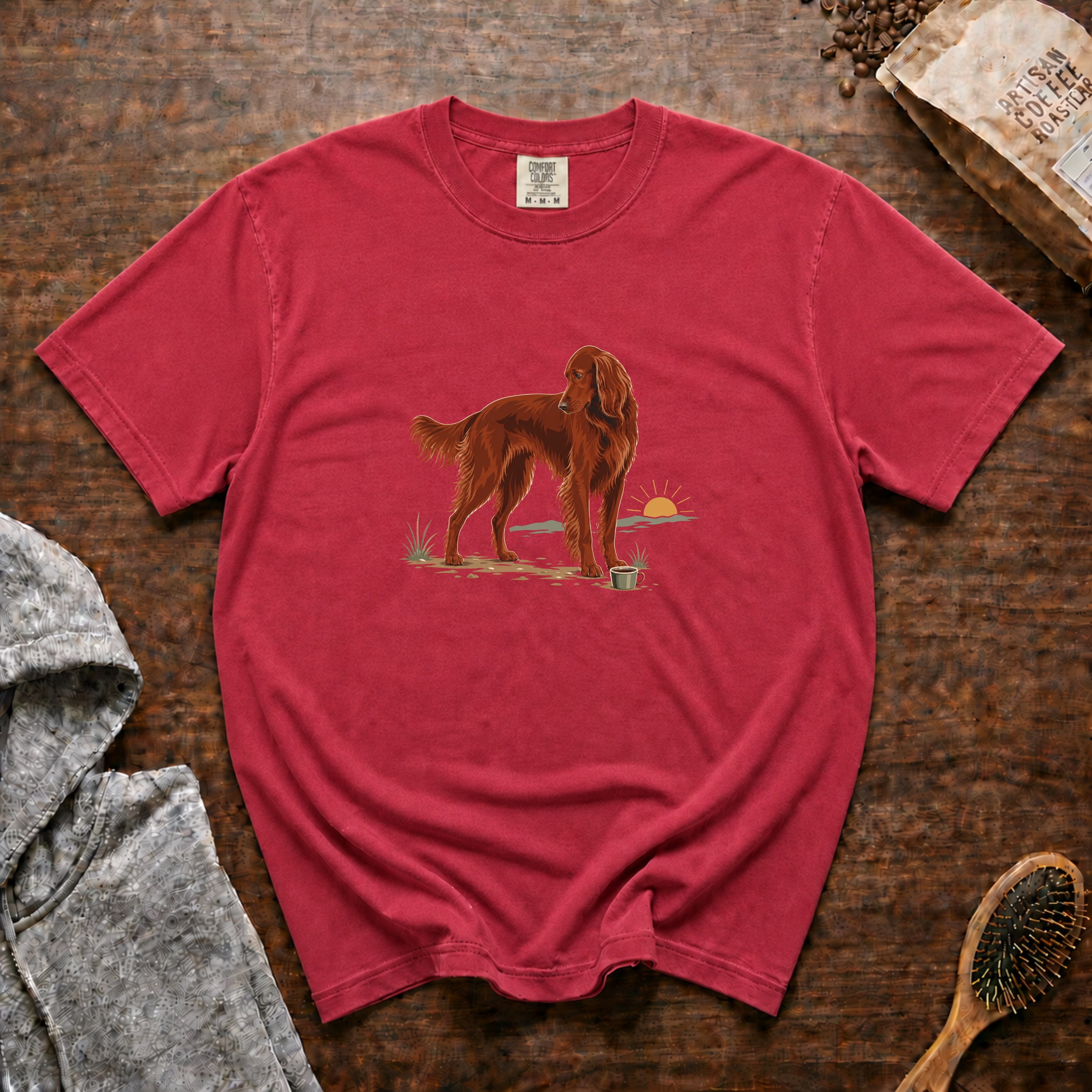 Irish Setter T-Shirt — Crimson
