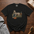 Irish Wolfhound Couch T-Shirt — Black