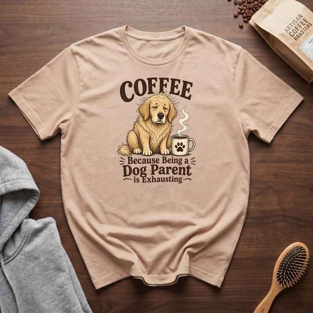 Coffee Because Being a Dog Parent is Exhausting T-Shirt