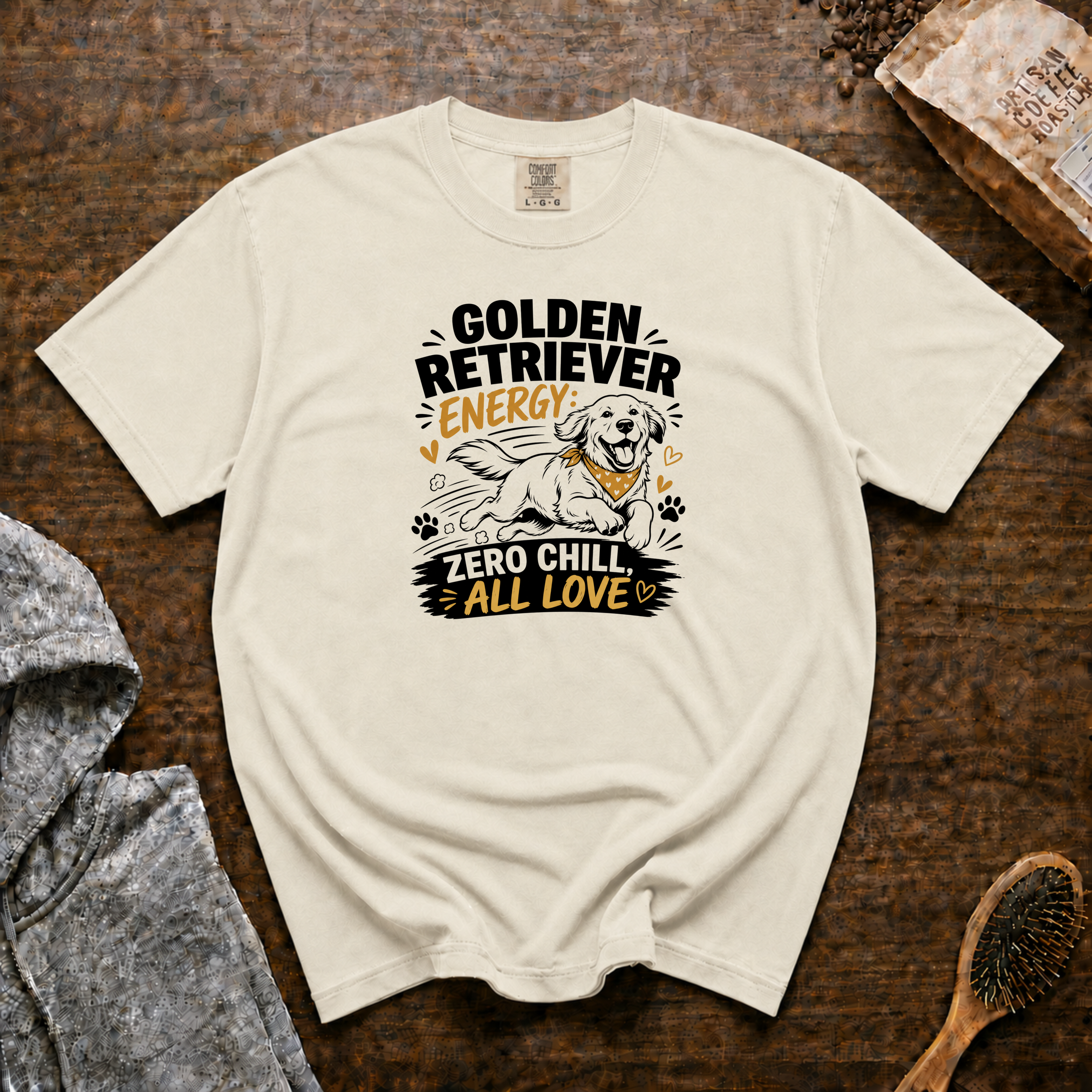Golden Retriever Energy T-Shirt | Golden Retriever Dog Tee