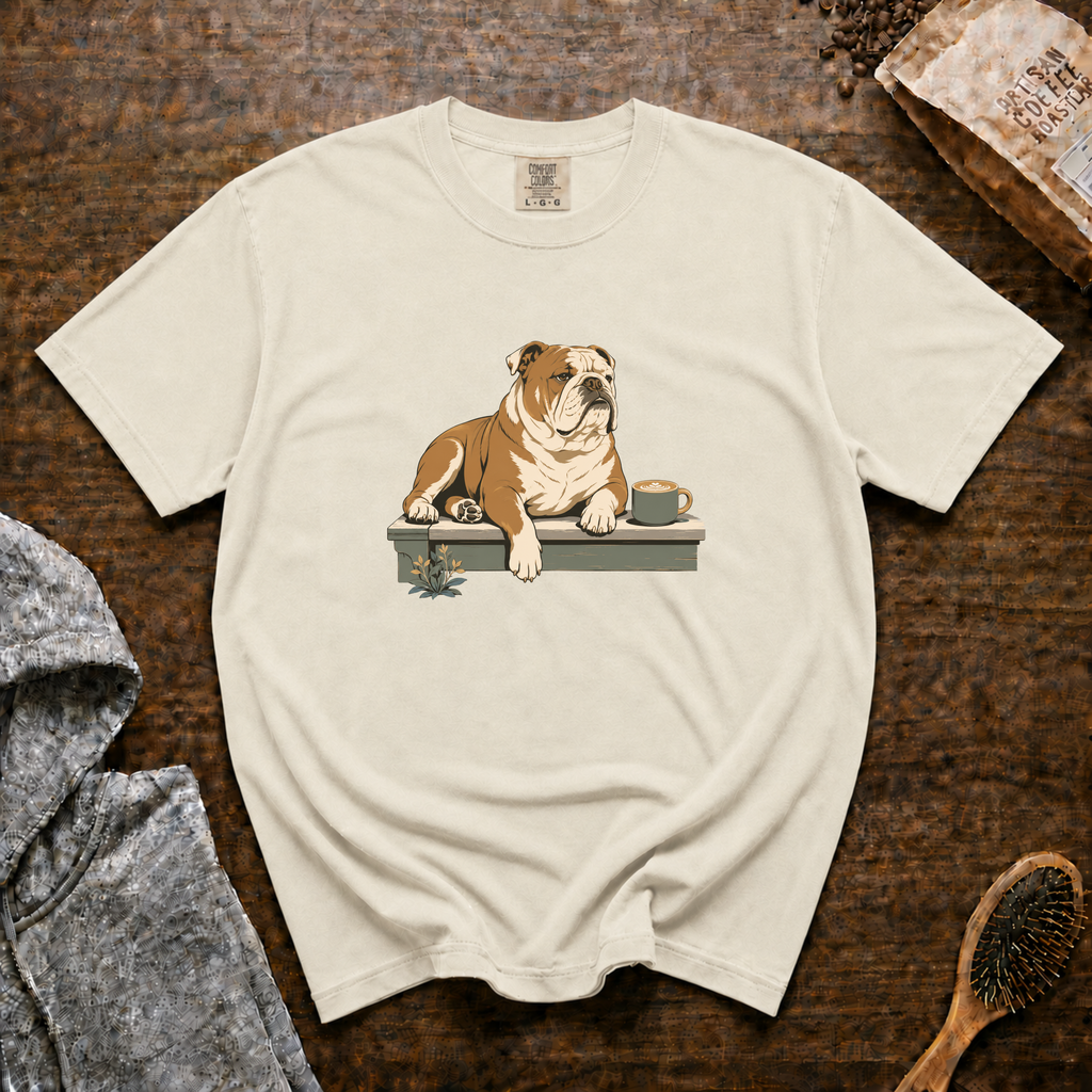 Bulldog Slow Sip House Roast T-Shirt | Bulldog Coffee Tee