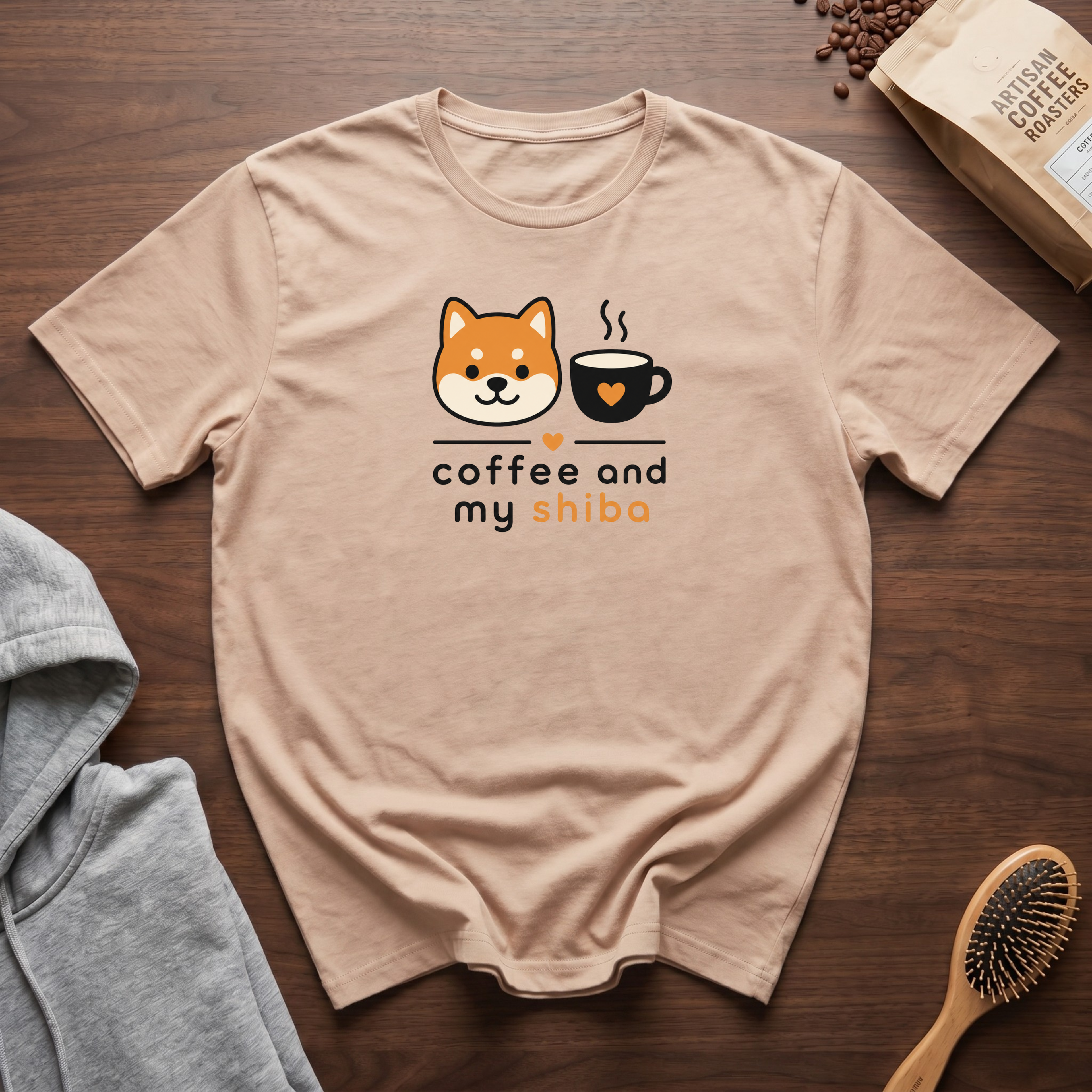 Coffee and My Shiba T-Shirt