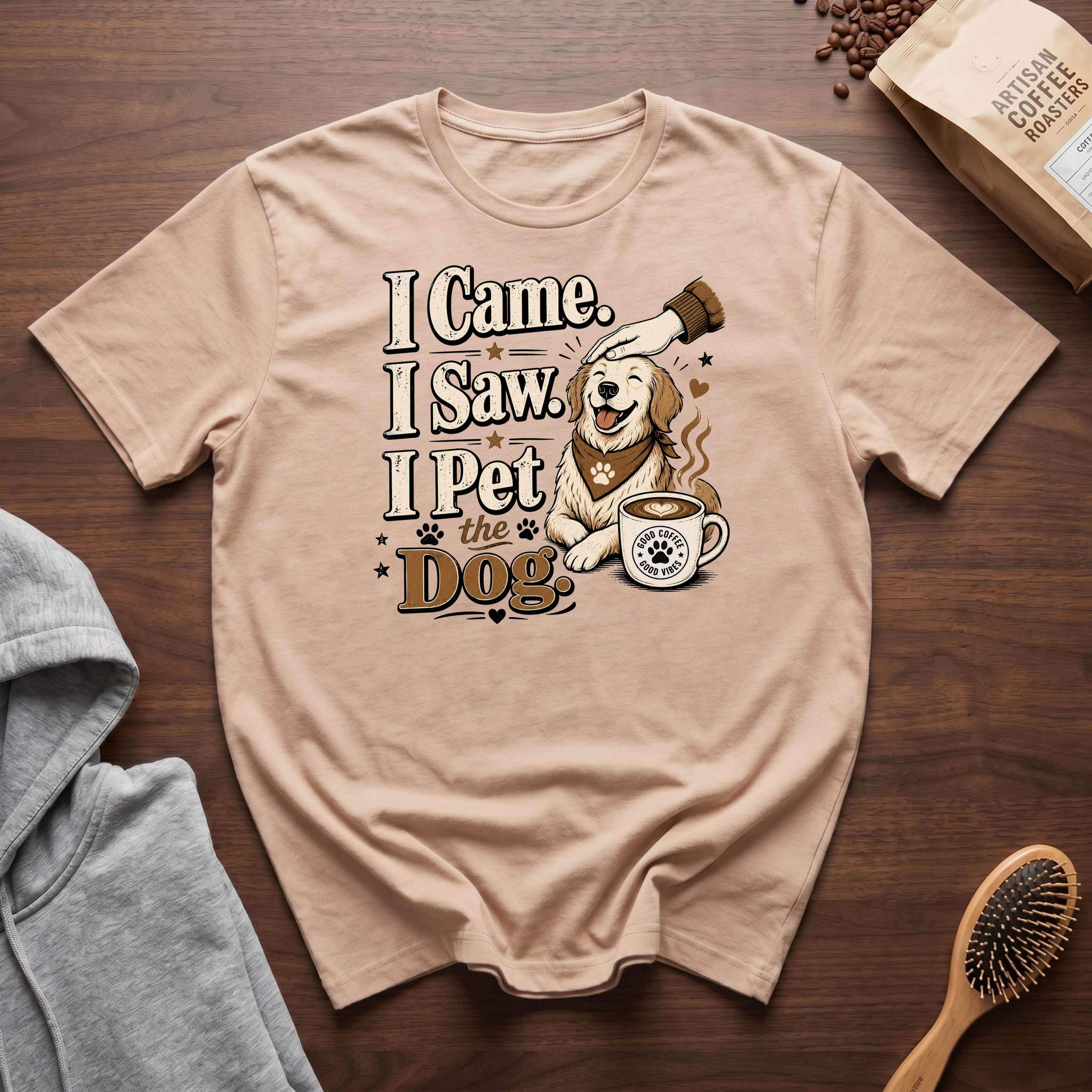 I Came I Saw I Pet the Dog T-Shirt