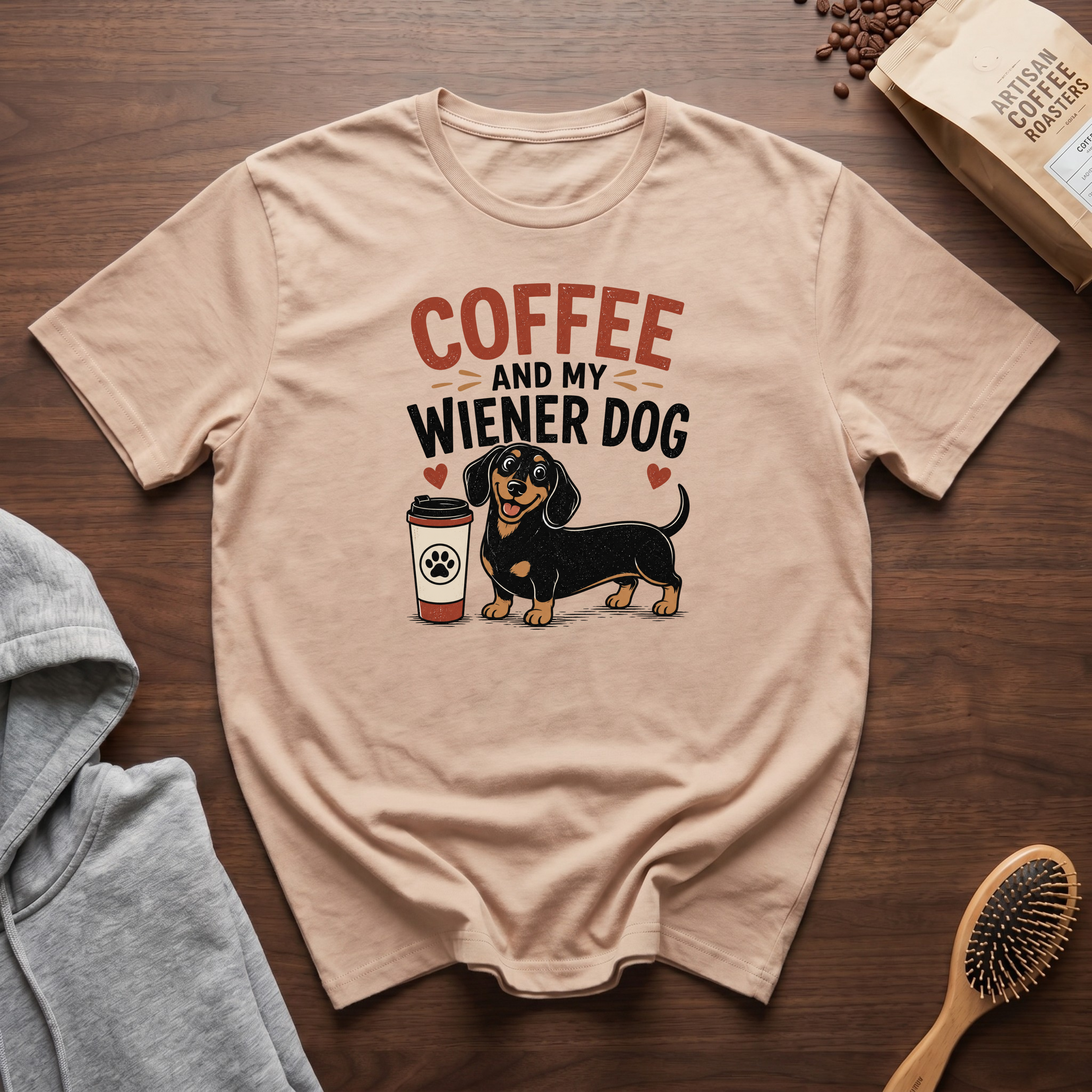 Coffee and My Weiner Dog T-Shirt
