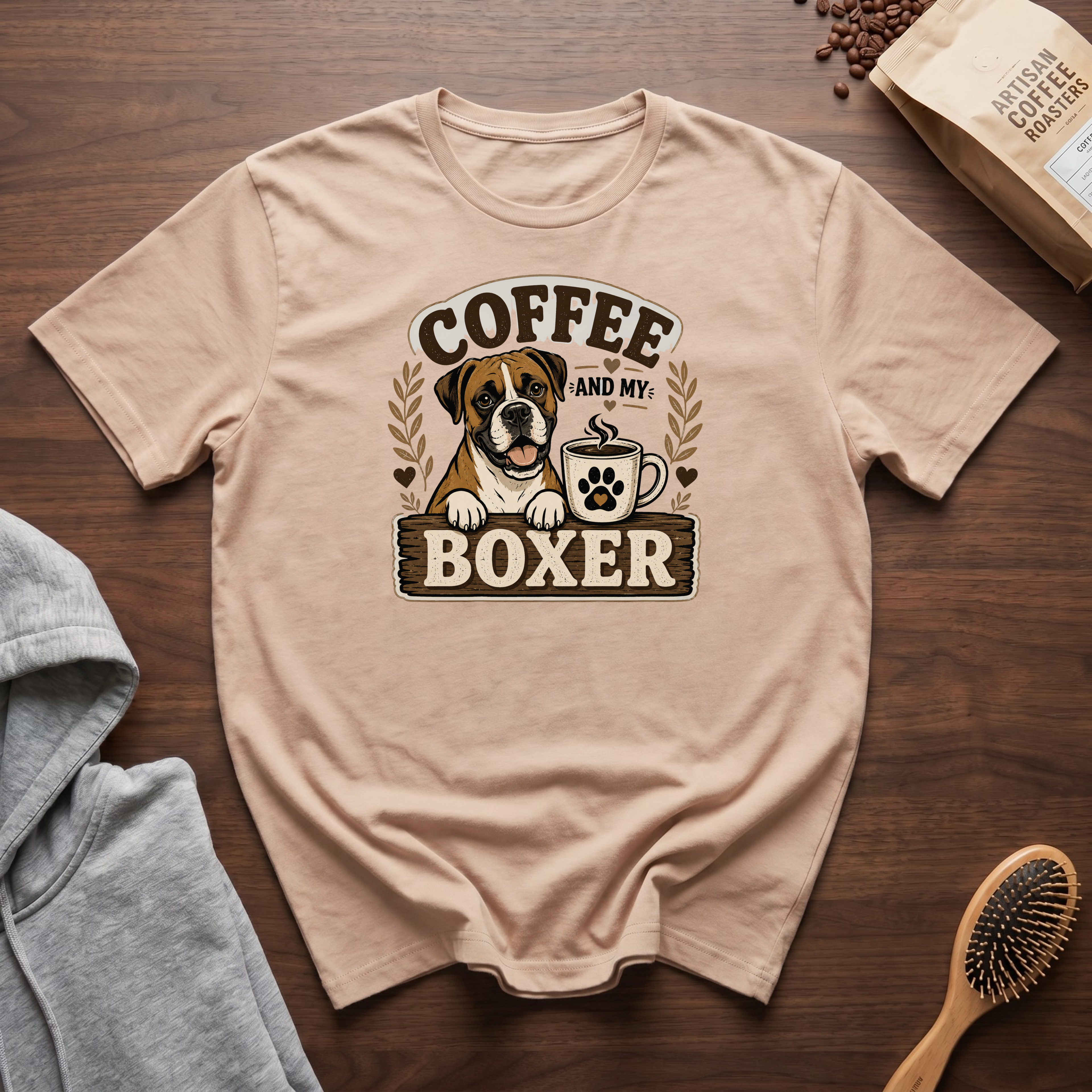 Coffee and My Boxer T-Shirt