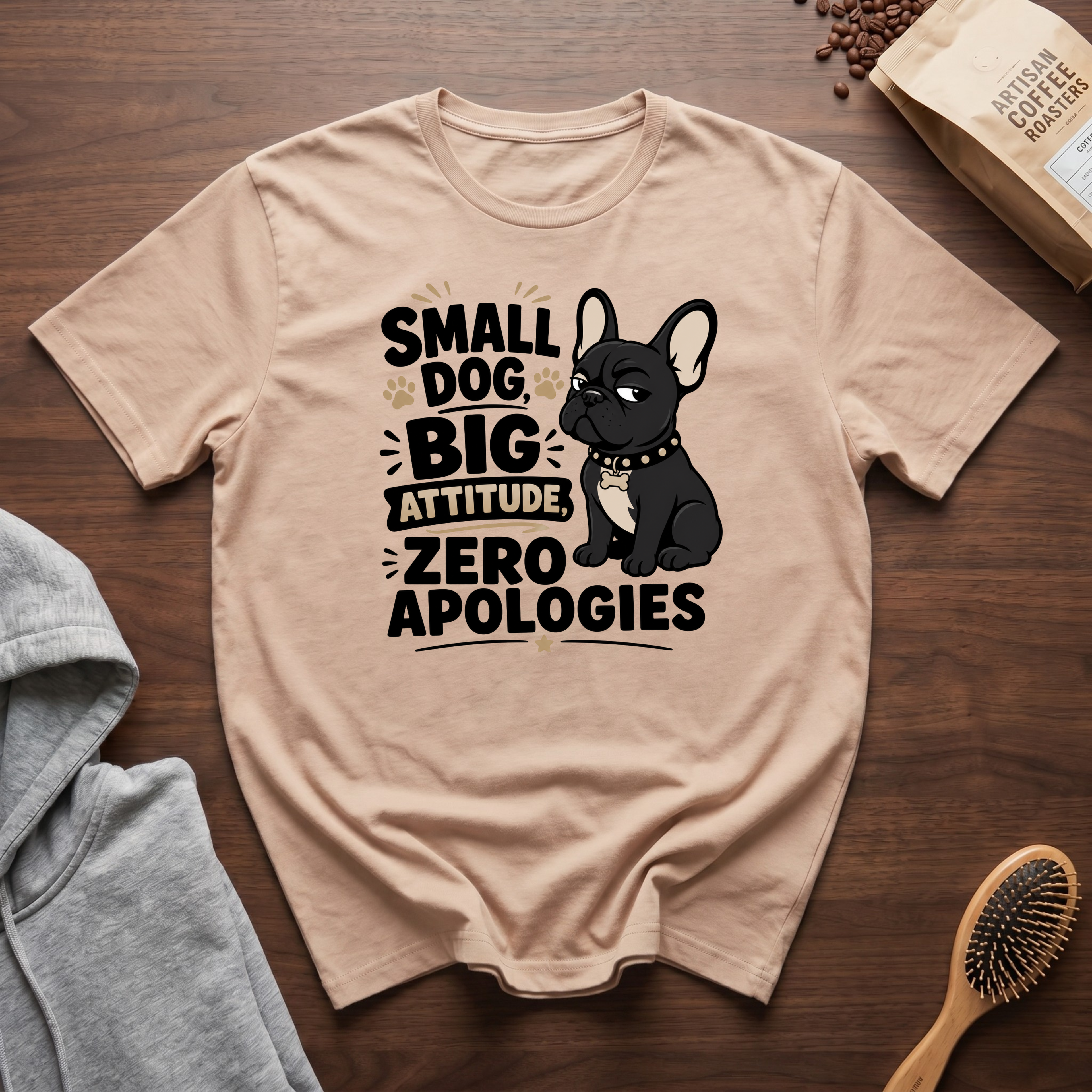 Small Dog Big Attitude Zero Apologies T-Shirt