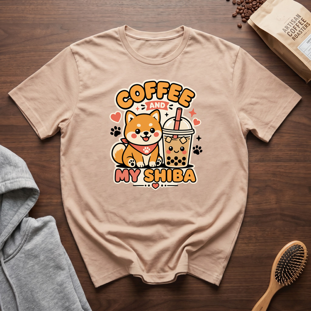 Coffee and My Shiba T-Shirt