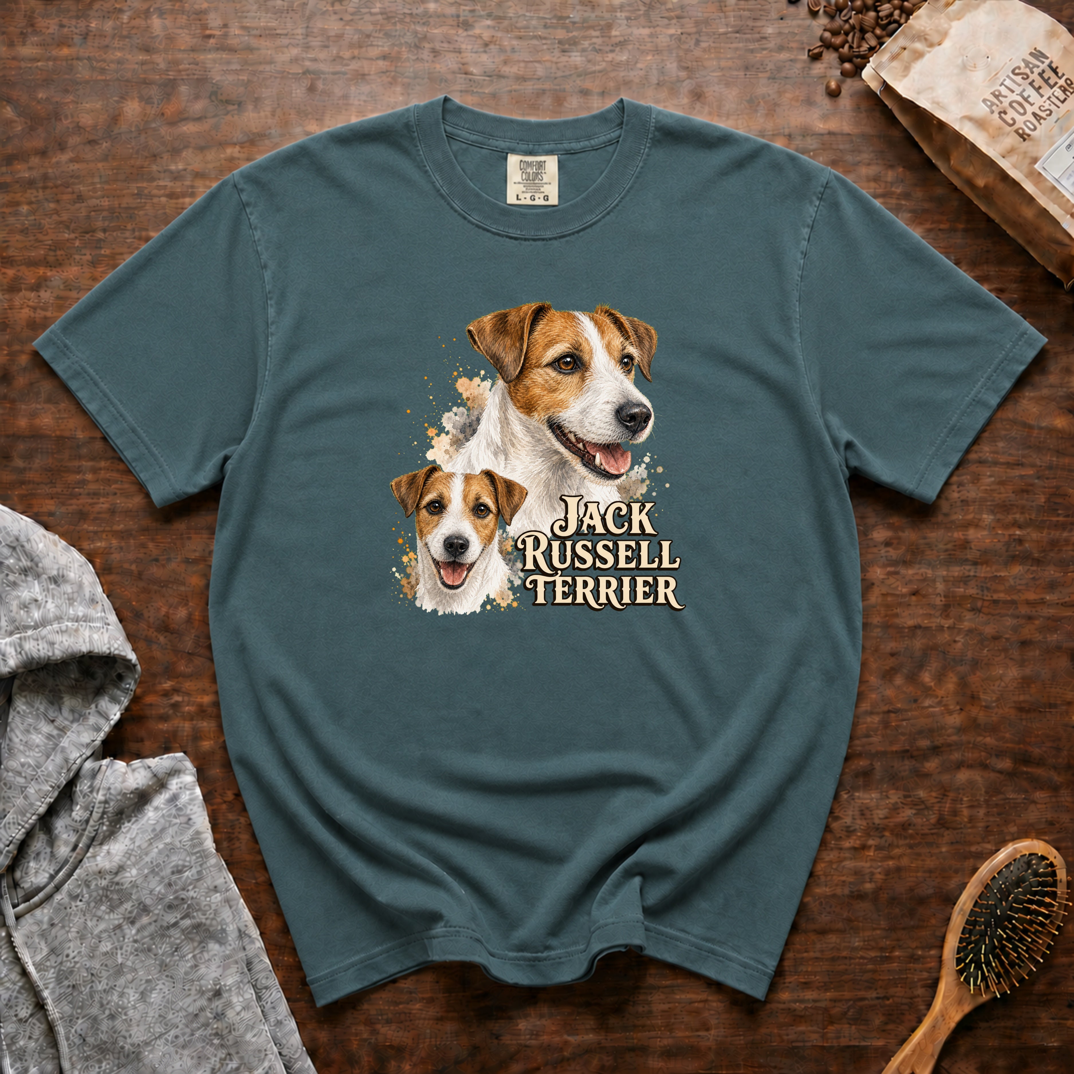Jack Russell T-Shirt — Blue Spruce
