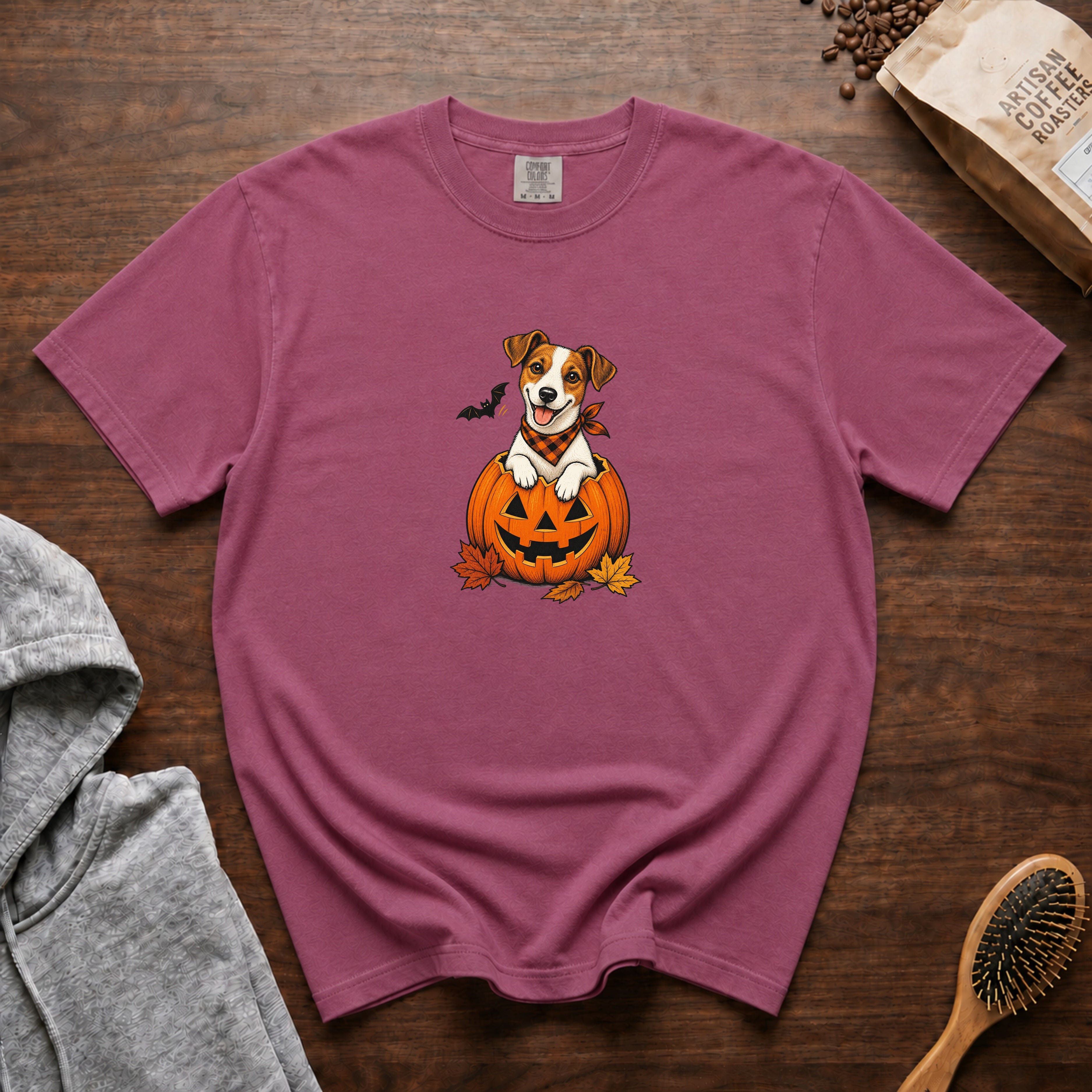 Jack Russell Terrier Halloween T-Shirt — Berry