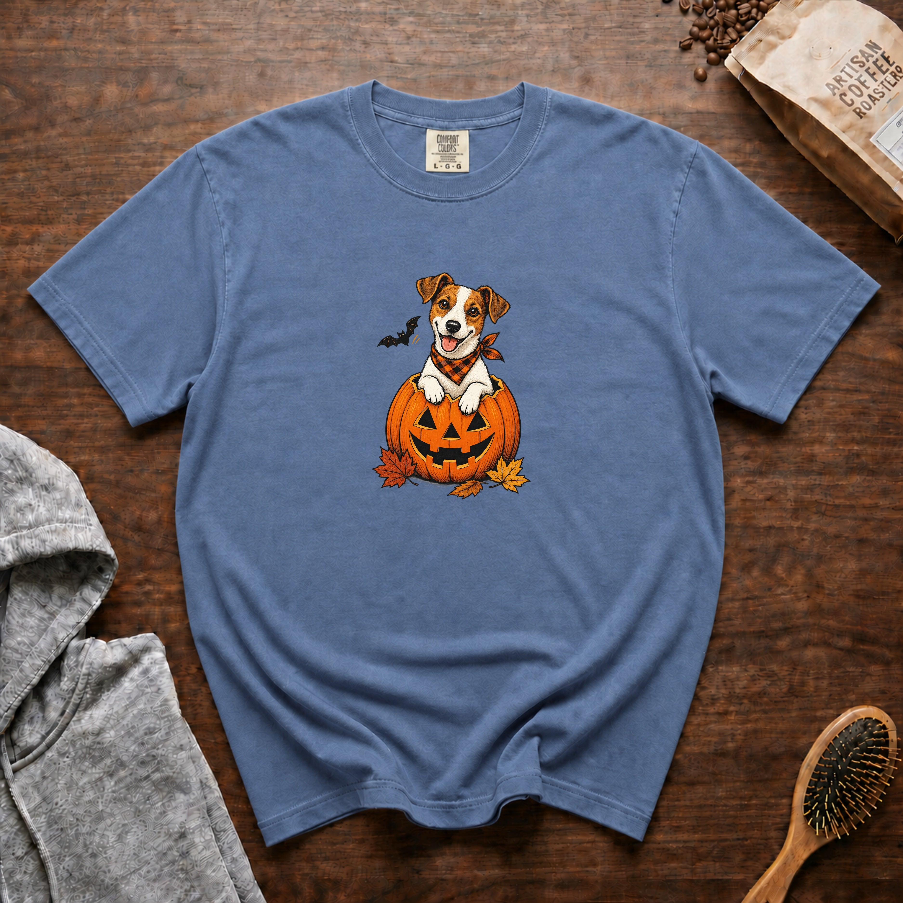 Jack Russell Terrier Halloween T-Shirt — Blue Jean