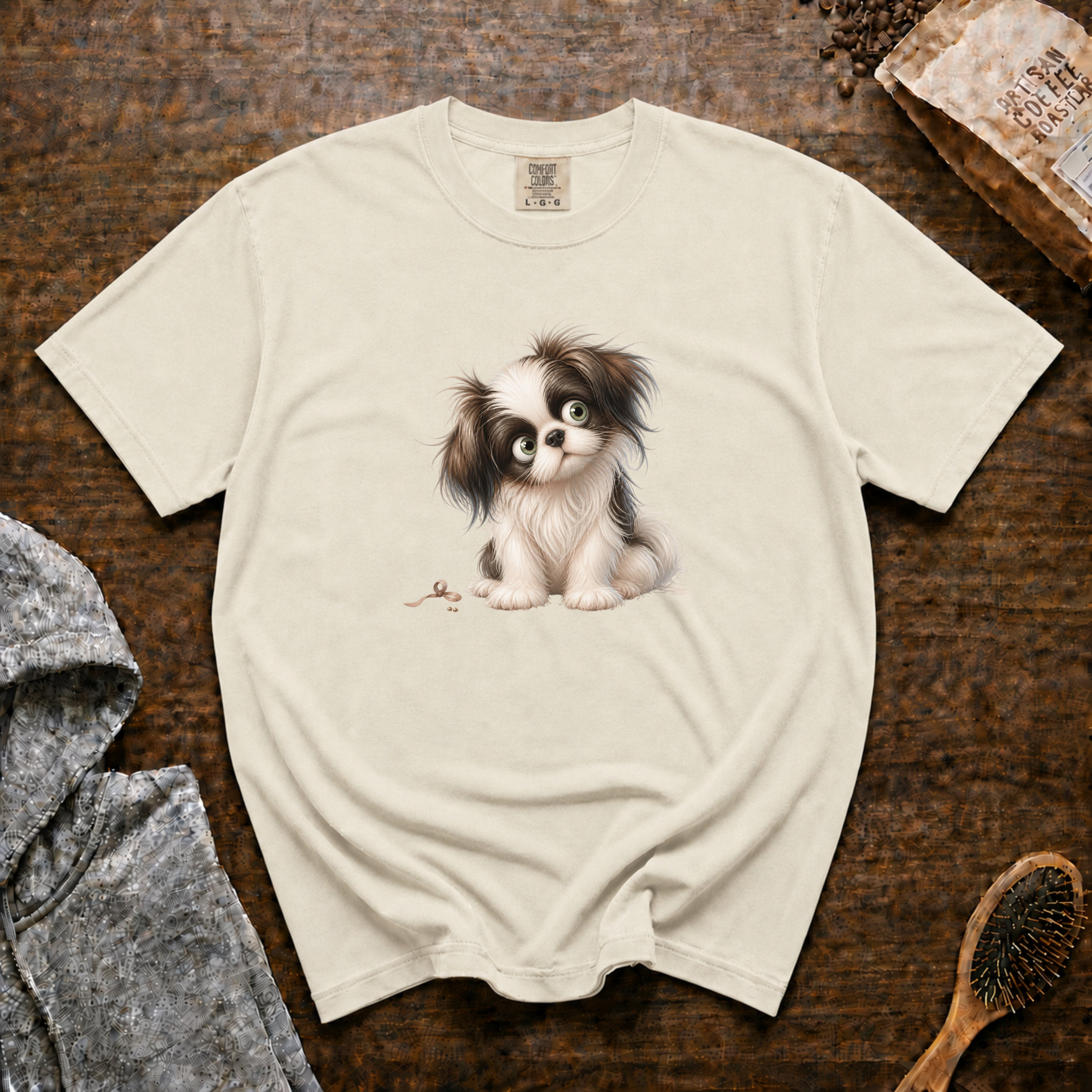 Japanese Chin Cutie T-Shirt — Ivory
