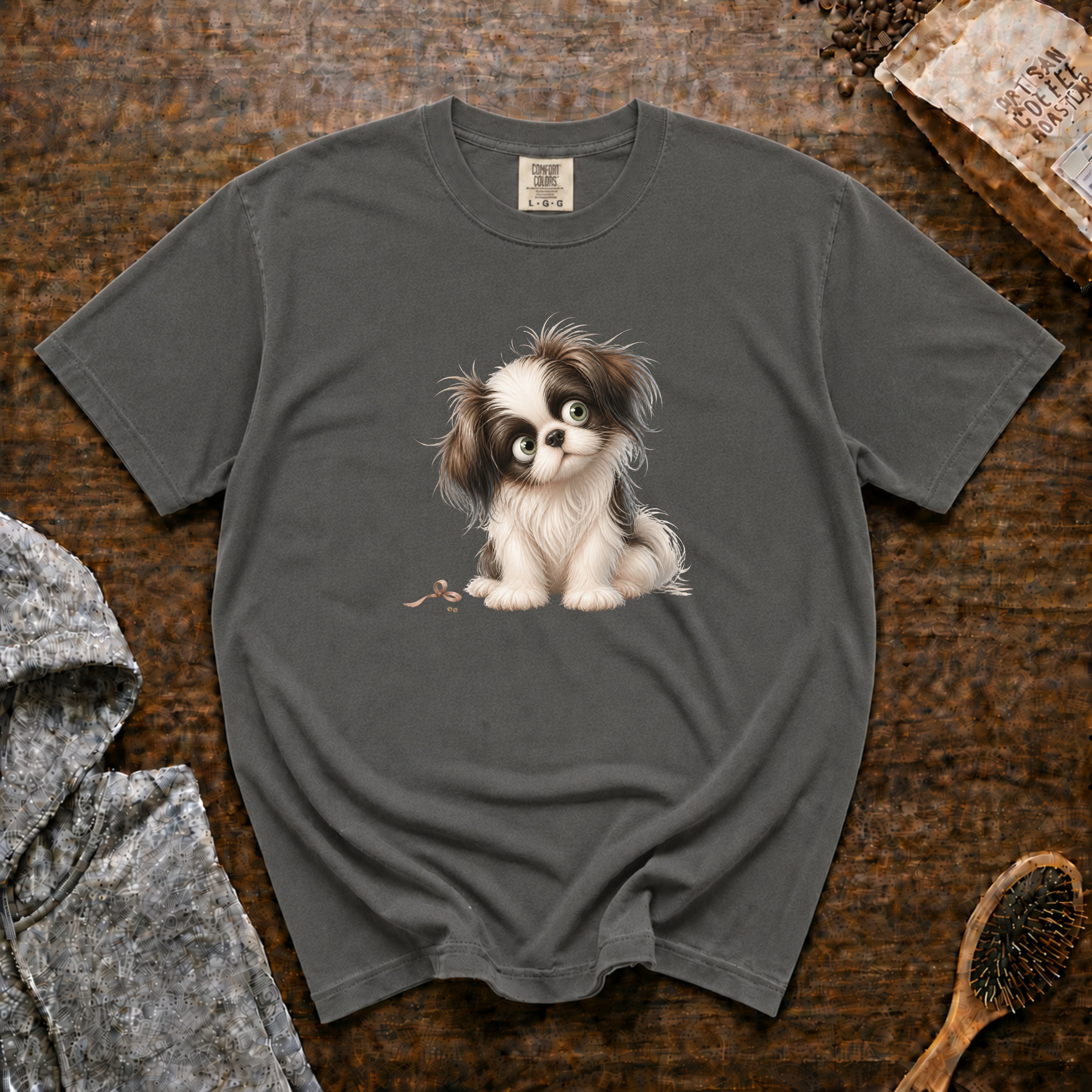Japanese Chin Cutie T-Shirt — Pepper