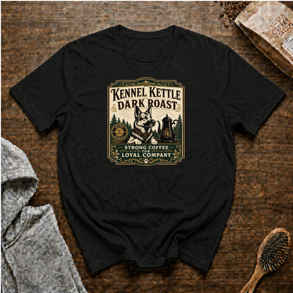 Kennel Kettle Dark Roast T-Shirt — Black