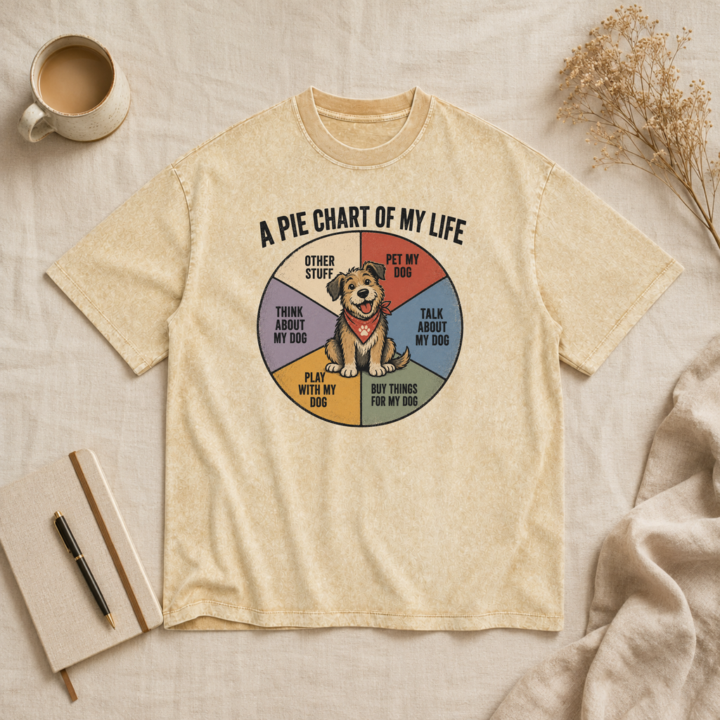 Custom Photo Upload Oversized Tee Vintage Snow Wash