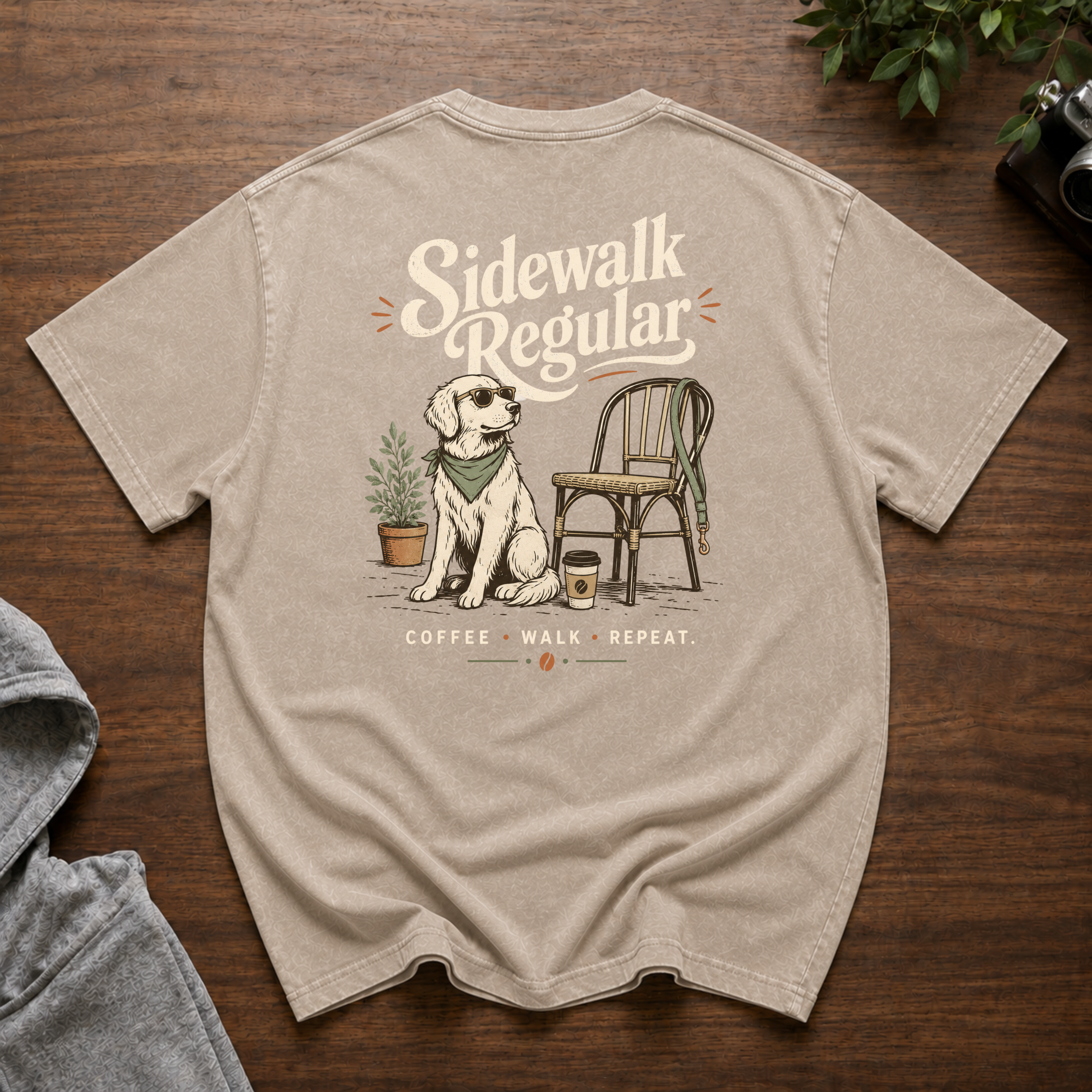 Sidewalk Regular Snow Washed Oversized Cotton T-Shirt