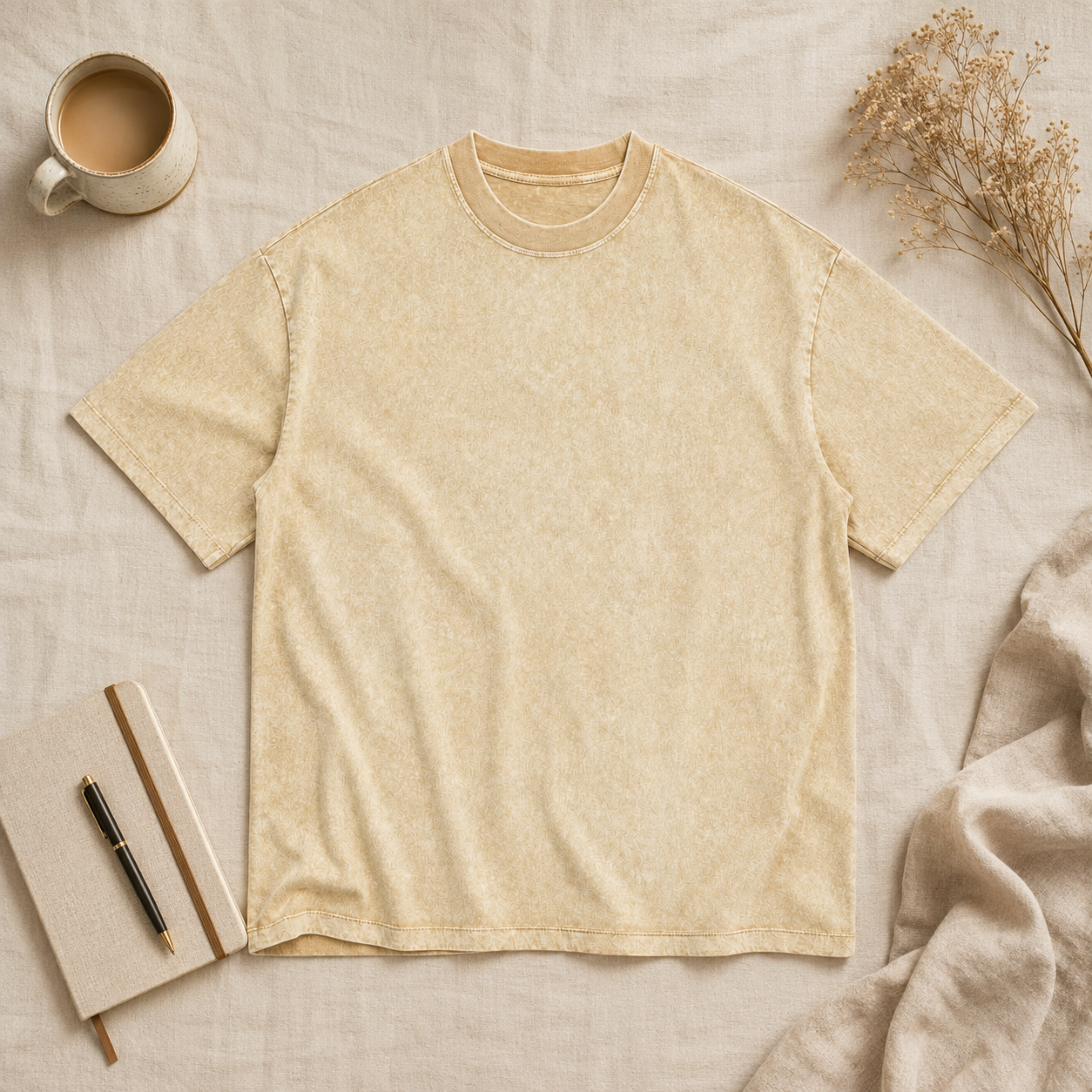 Unisex Oversized Snow Wash T-shirt 285GSM