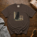 Labrador On A Boat Deck T-Shirt — Espresso