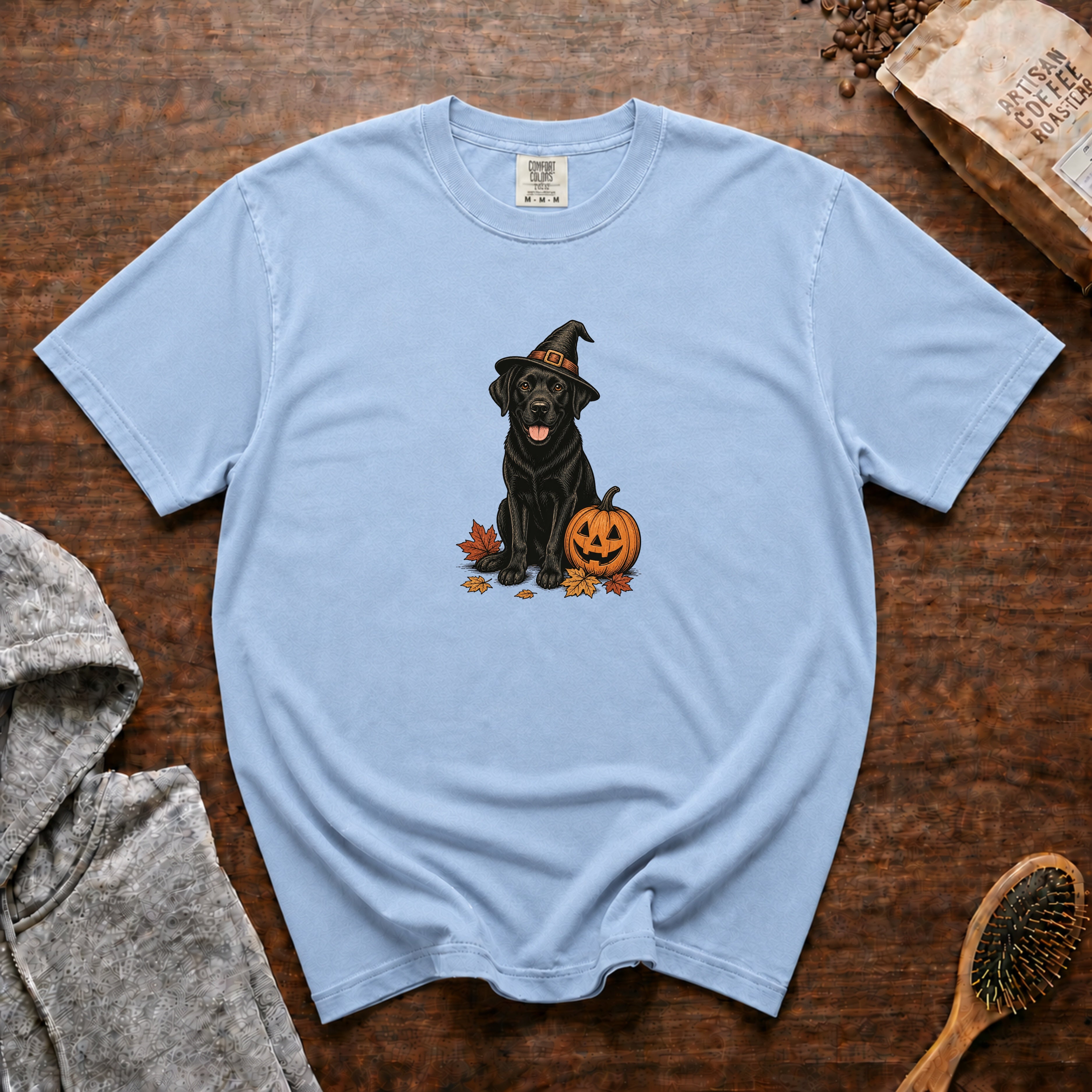 Labrador Retriever Halloween T-Shirt — Chambray