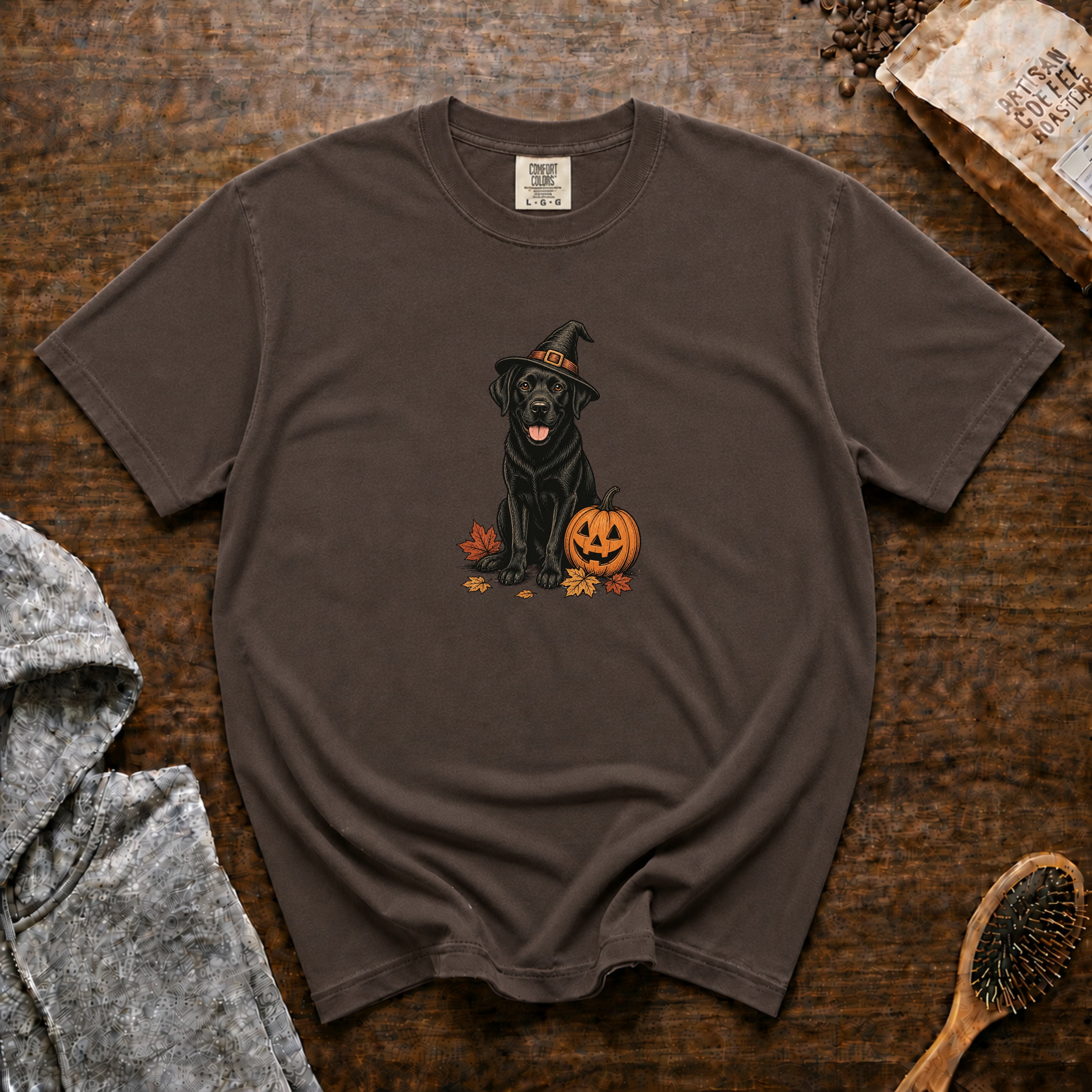 Labrador Retriever Halloween T-Shirt — Espresso
