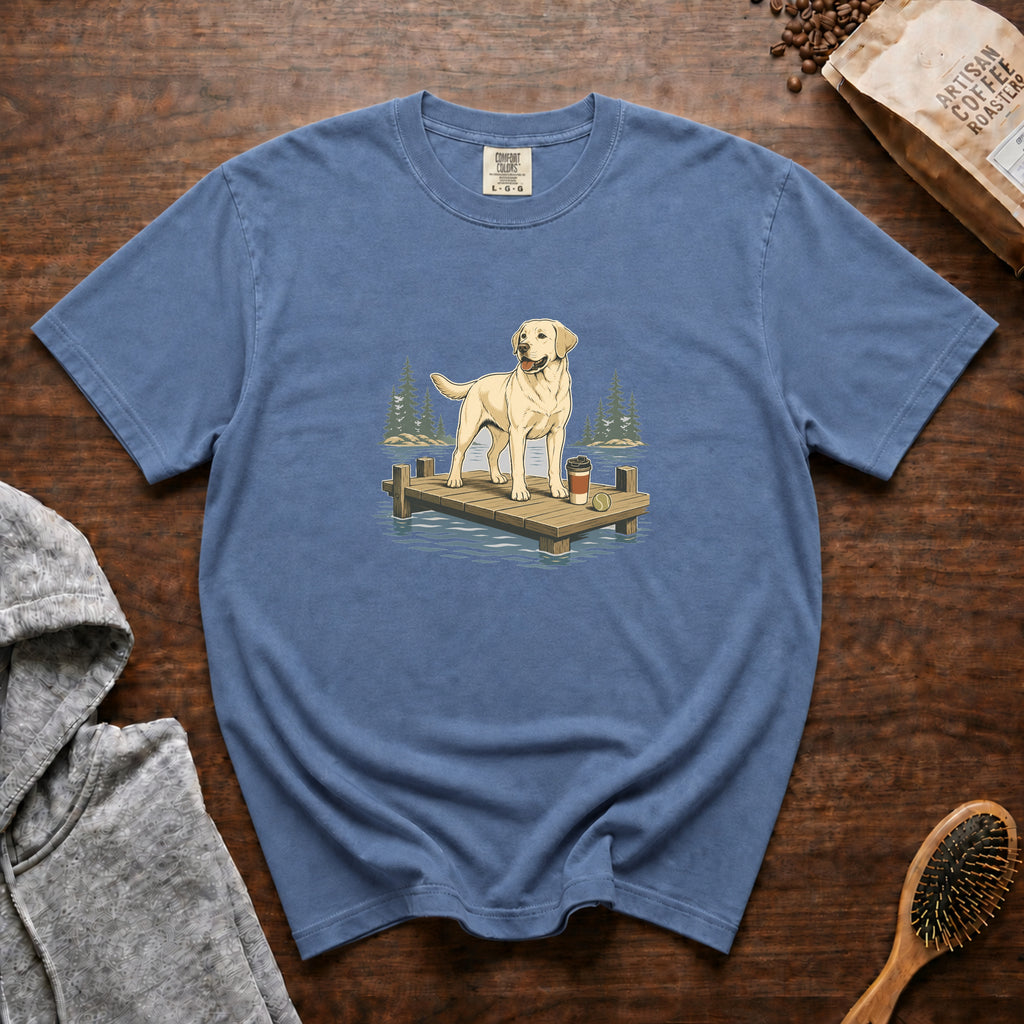 Labrador Retriever Lake Run 1 T-Shirt — Blue Jean