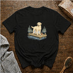 Labrador Retriever Lake RunT-Shirt — Black