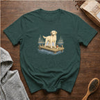 Labrador Retriever Lake RunT-Shirt — Blue Spruce