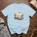 Labrador Retriever Lake RunT-Shirt — Chambray