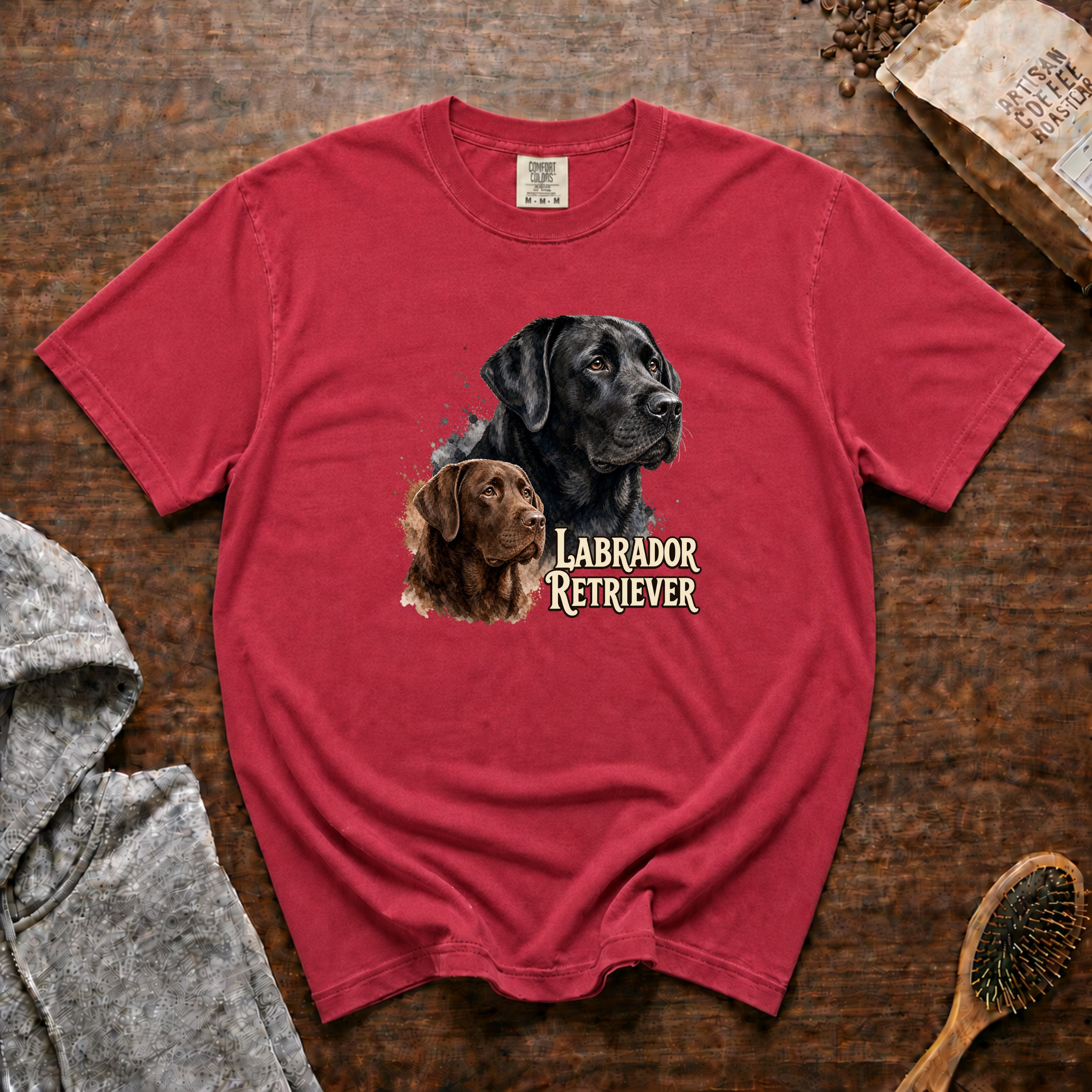 Labrador Retriever T-Shirt — Crimson