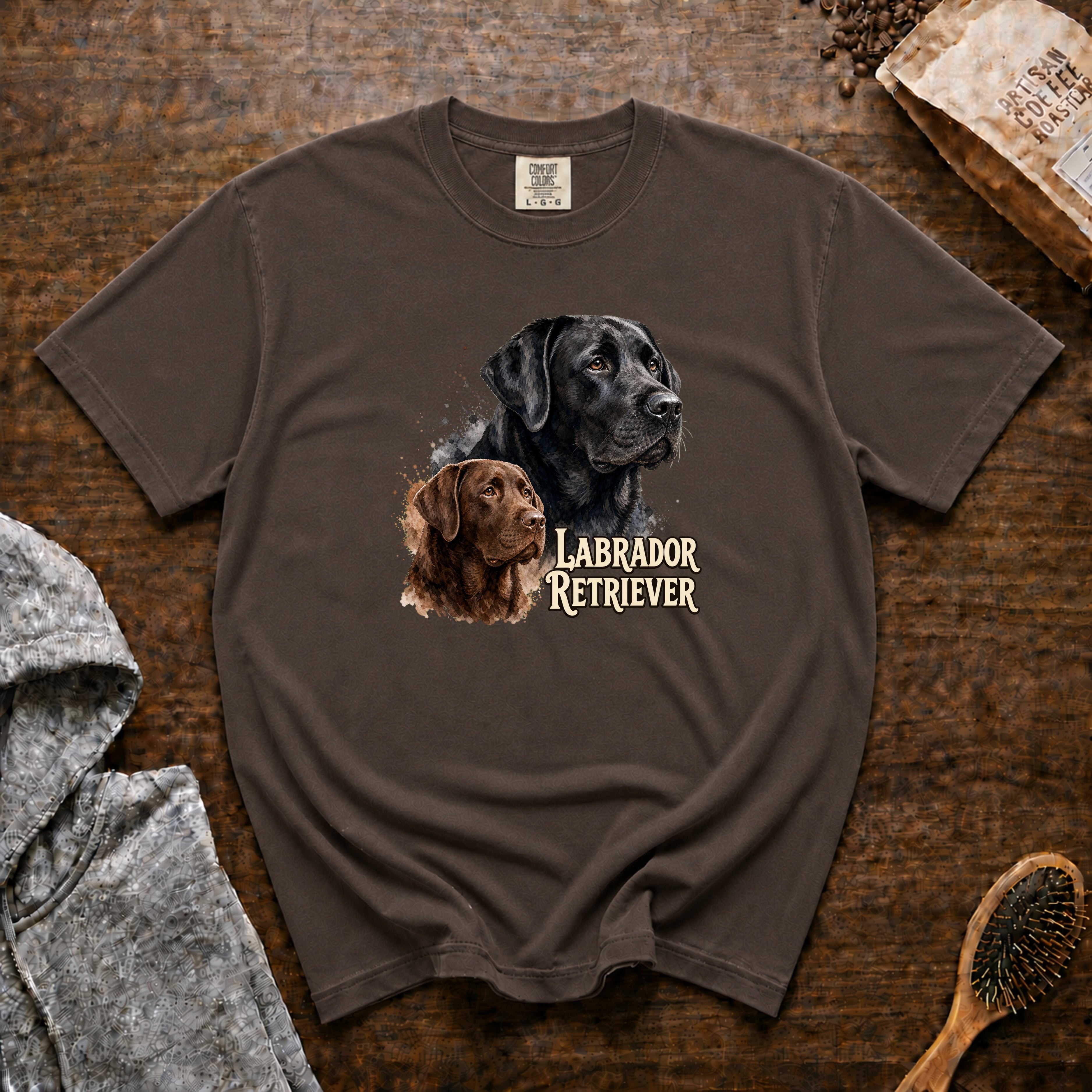 Labrador Retriever T-Shirt — Espresso