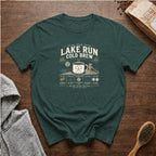 Lake Run Cold Brew T-Shirt — Blue Spruce