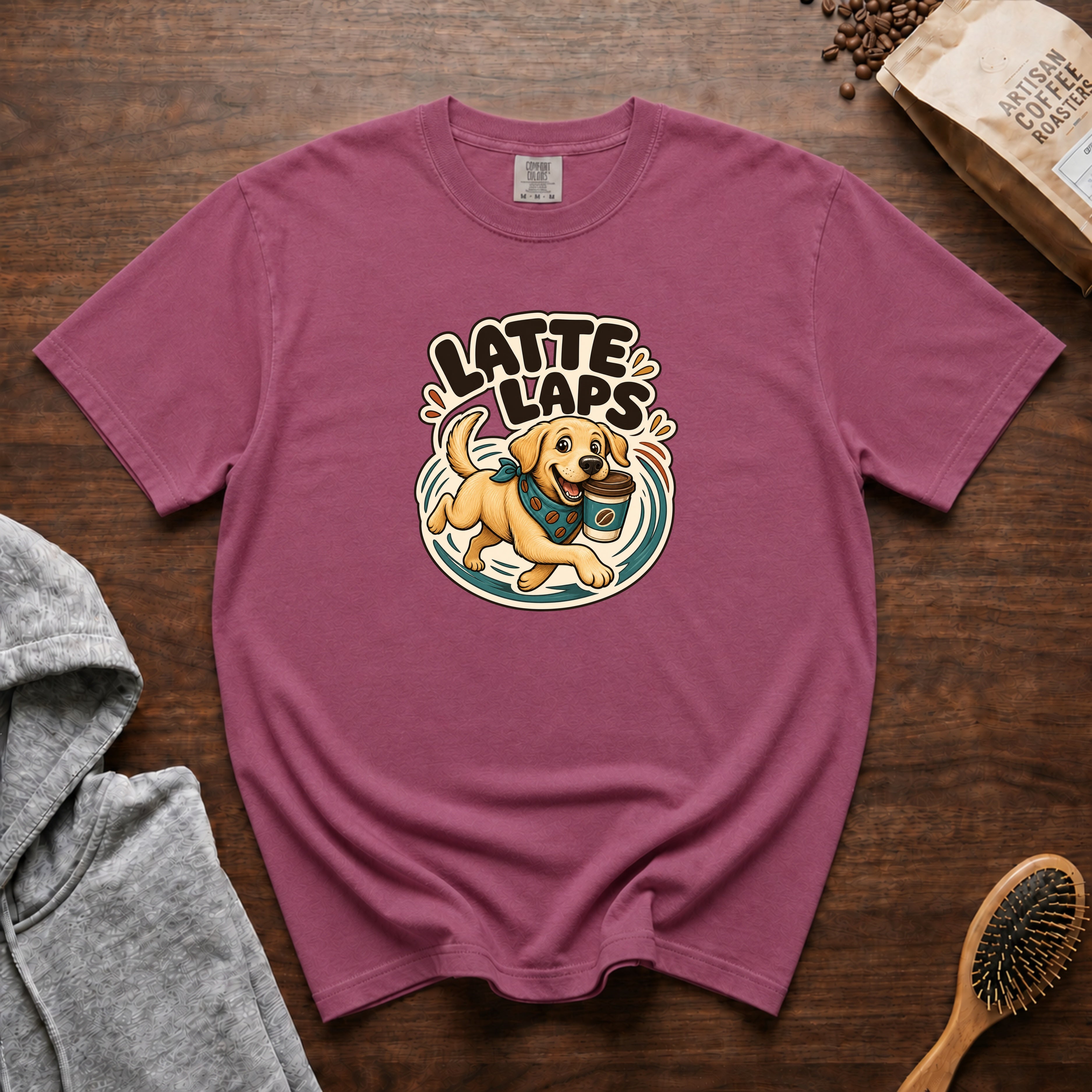 Latte Laps T-Shirt — Berry