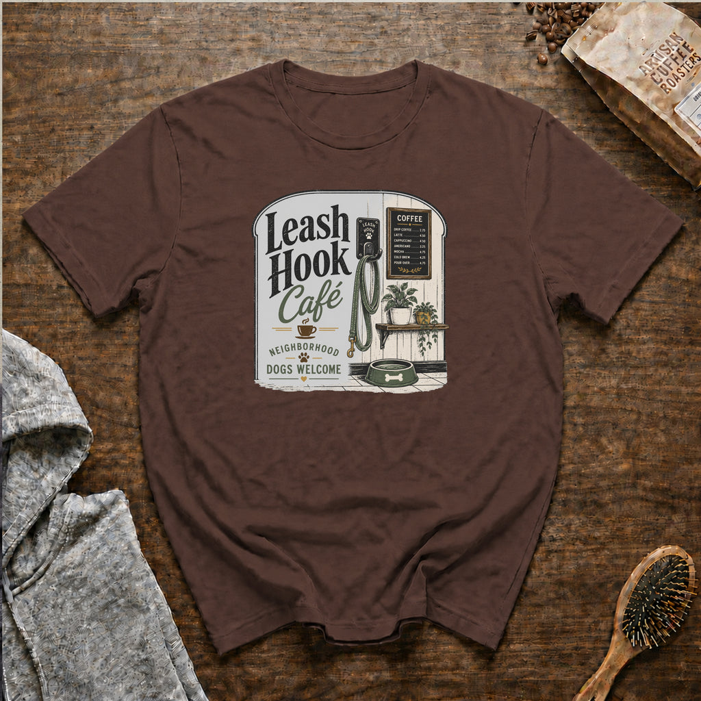Leash Hook CafeT-Shirt — Espresso