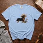 Long Dog, Strong Coffee T-Shirt — Chambray