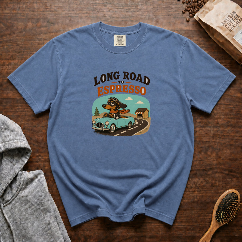 Long Road To Espresso T-Shirt — Blue Jean