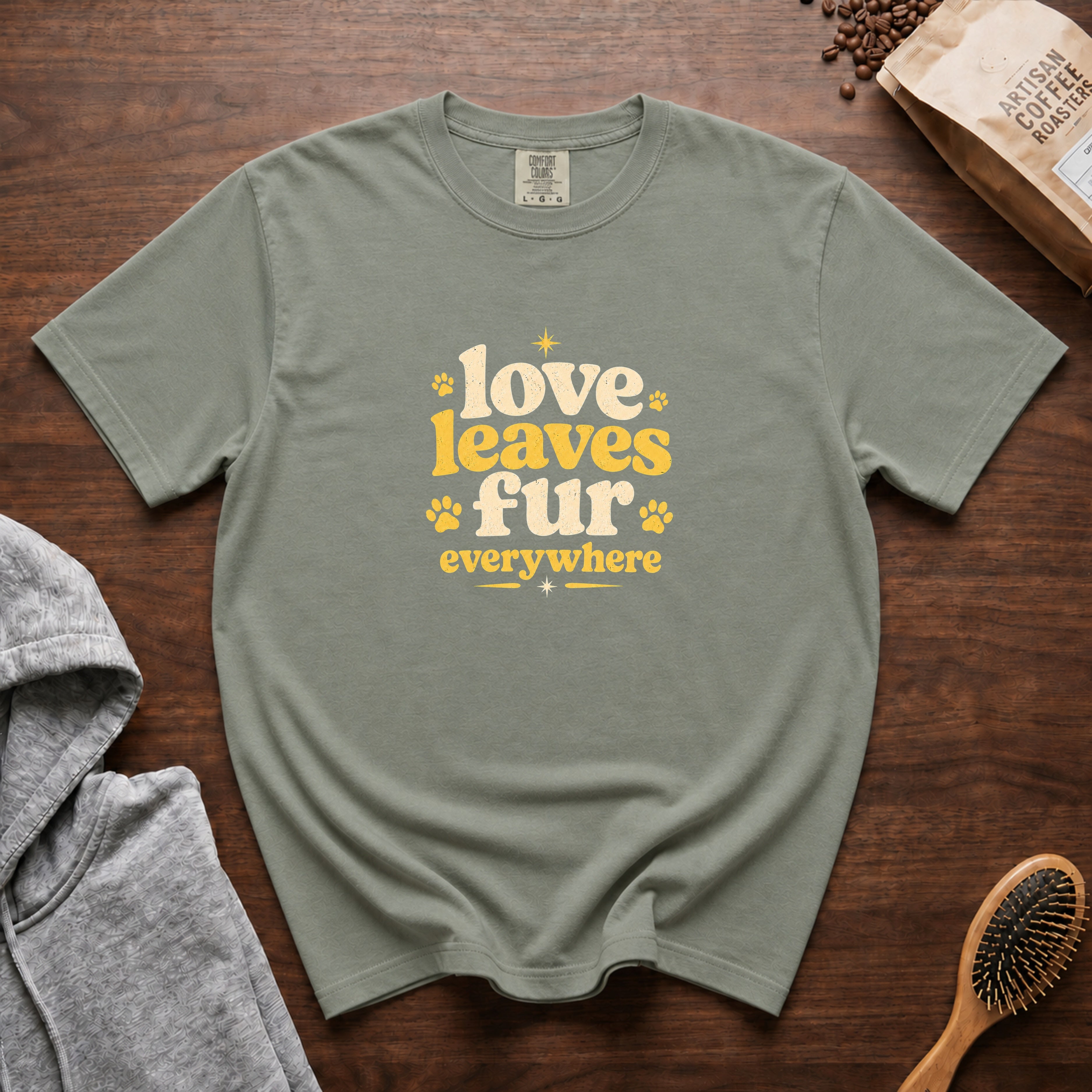 Love Leaves Fur Everywhere T-Shirt — Bay