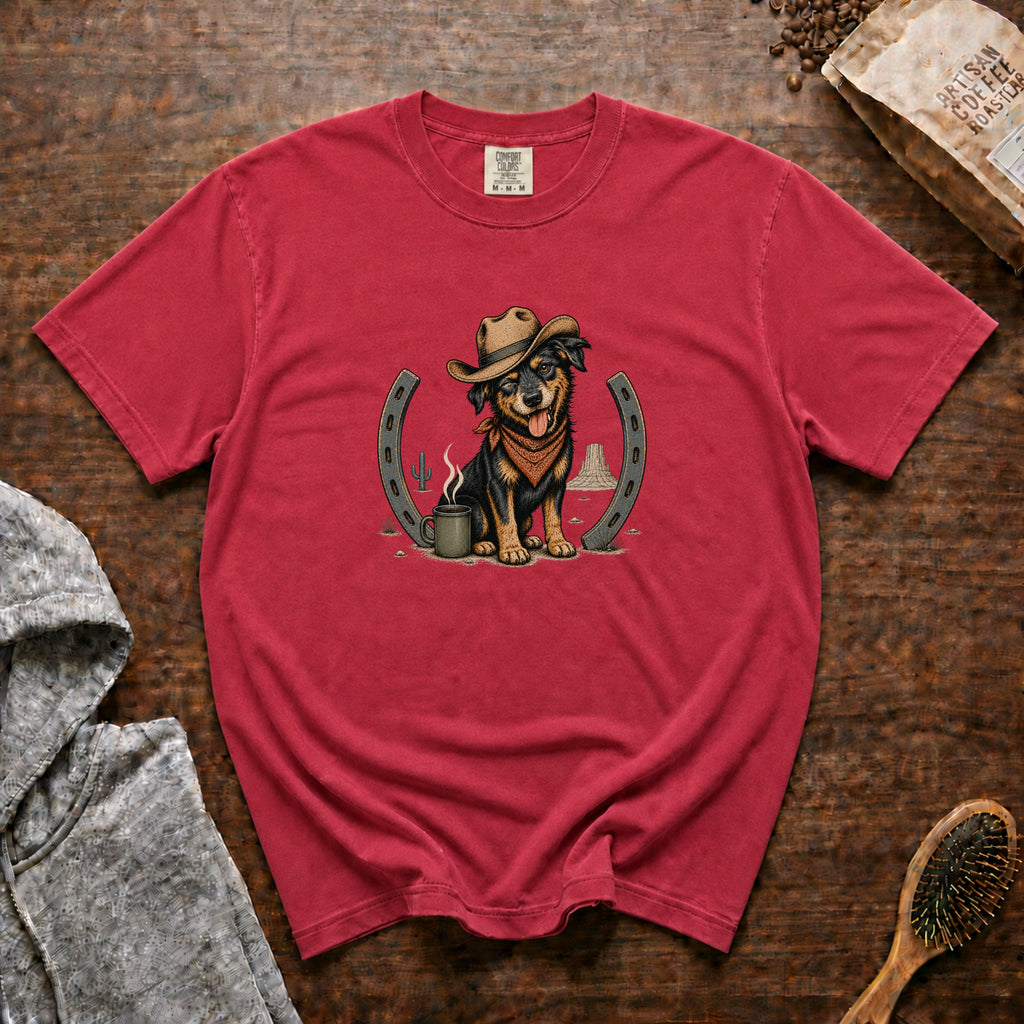 Lucky Dog T-Shirt — Crimson