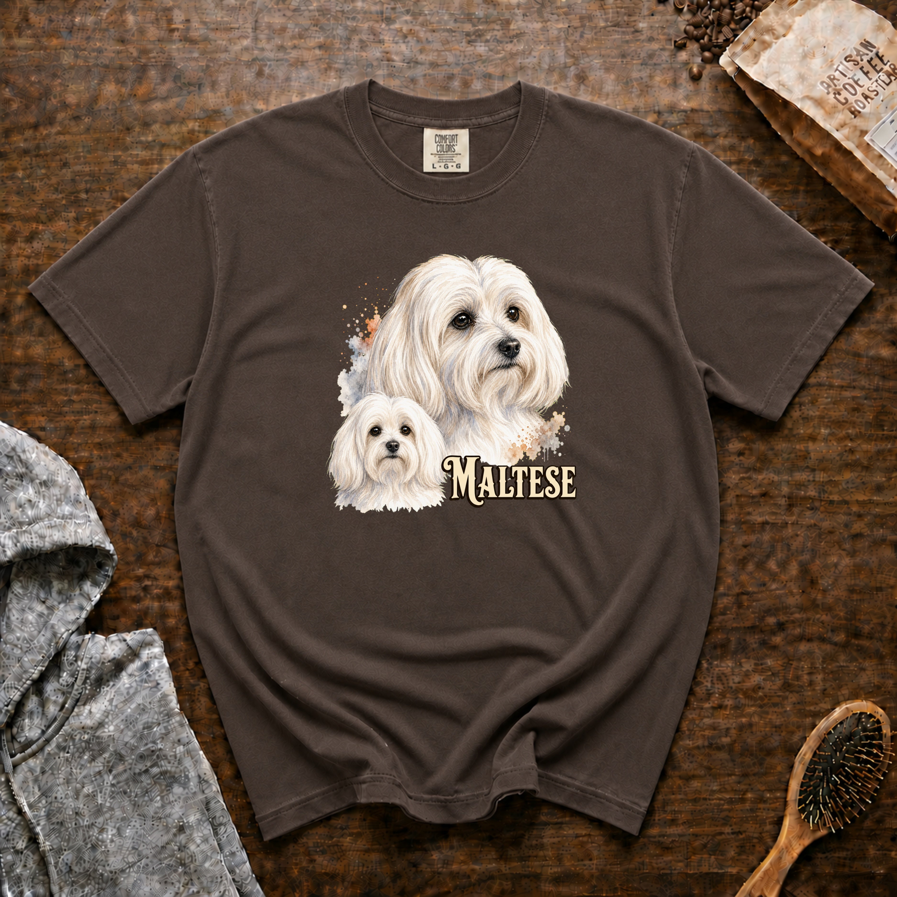 Maltese T-Shirt — Espresso