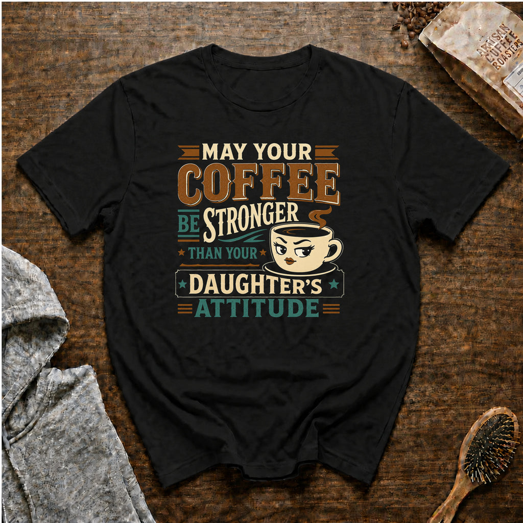 May Your Coffee Be Stronger Than Your Daughter's Attitude T-Shirt