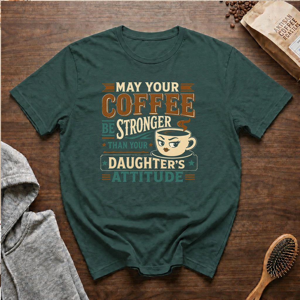 May Your Coffee Be Stronger Than Your Daughter's Attitude T-Shirt