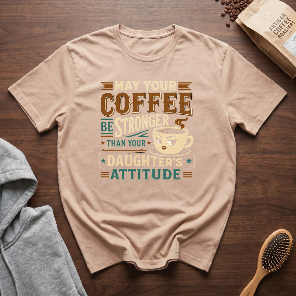 May Your Coffee Be Stronger Than Your Daughter's Attitude T-Shirt