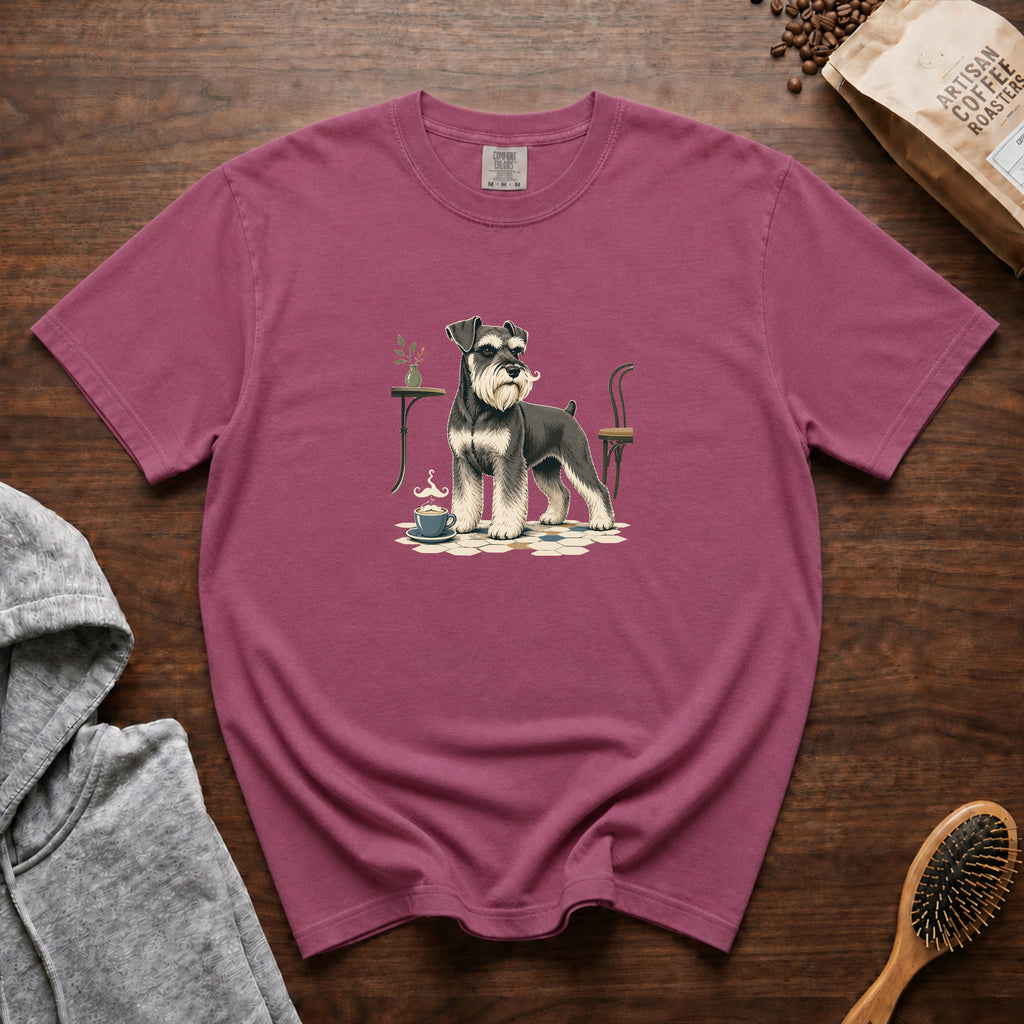 Miniature Schnauzer Mustache Macchiato 1 T-Shirt — Berry